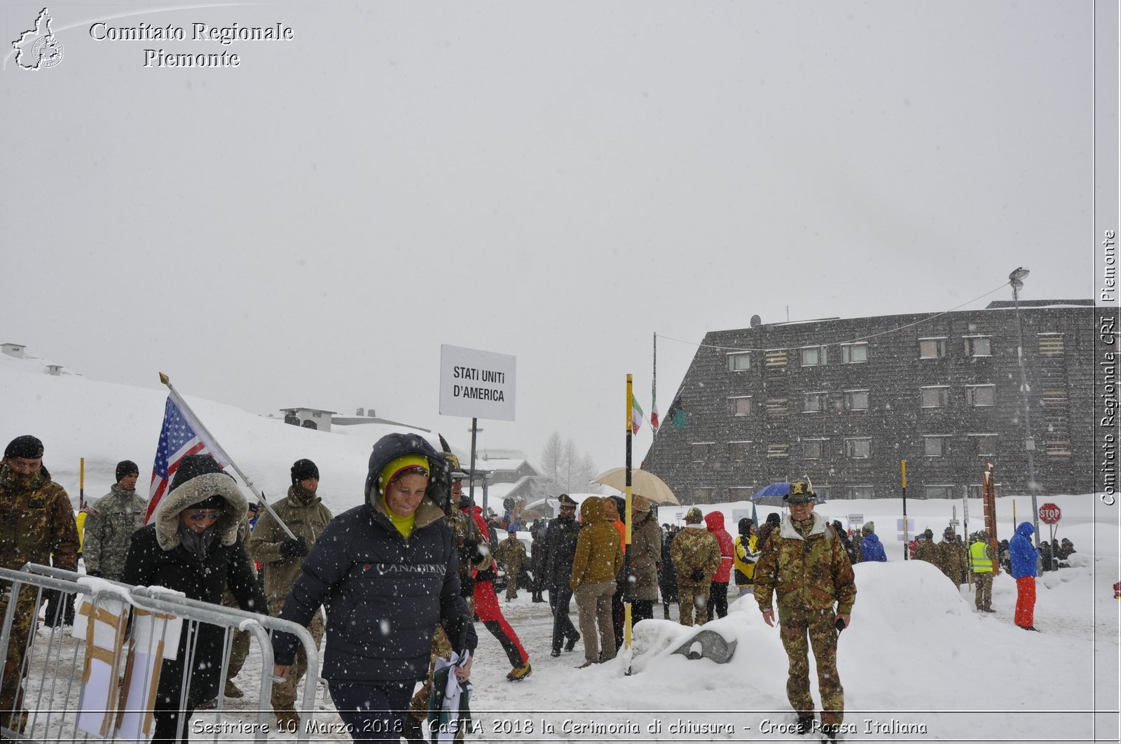 Sestriere 10 Marzo 2018 - CaSTA 2018 la Cerimonia di chiusura - Croce Rossa Italiana- Comitato Regionale del Piemonte