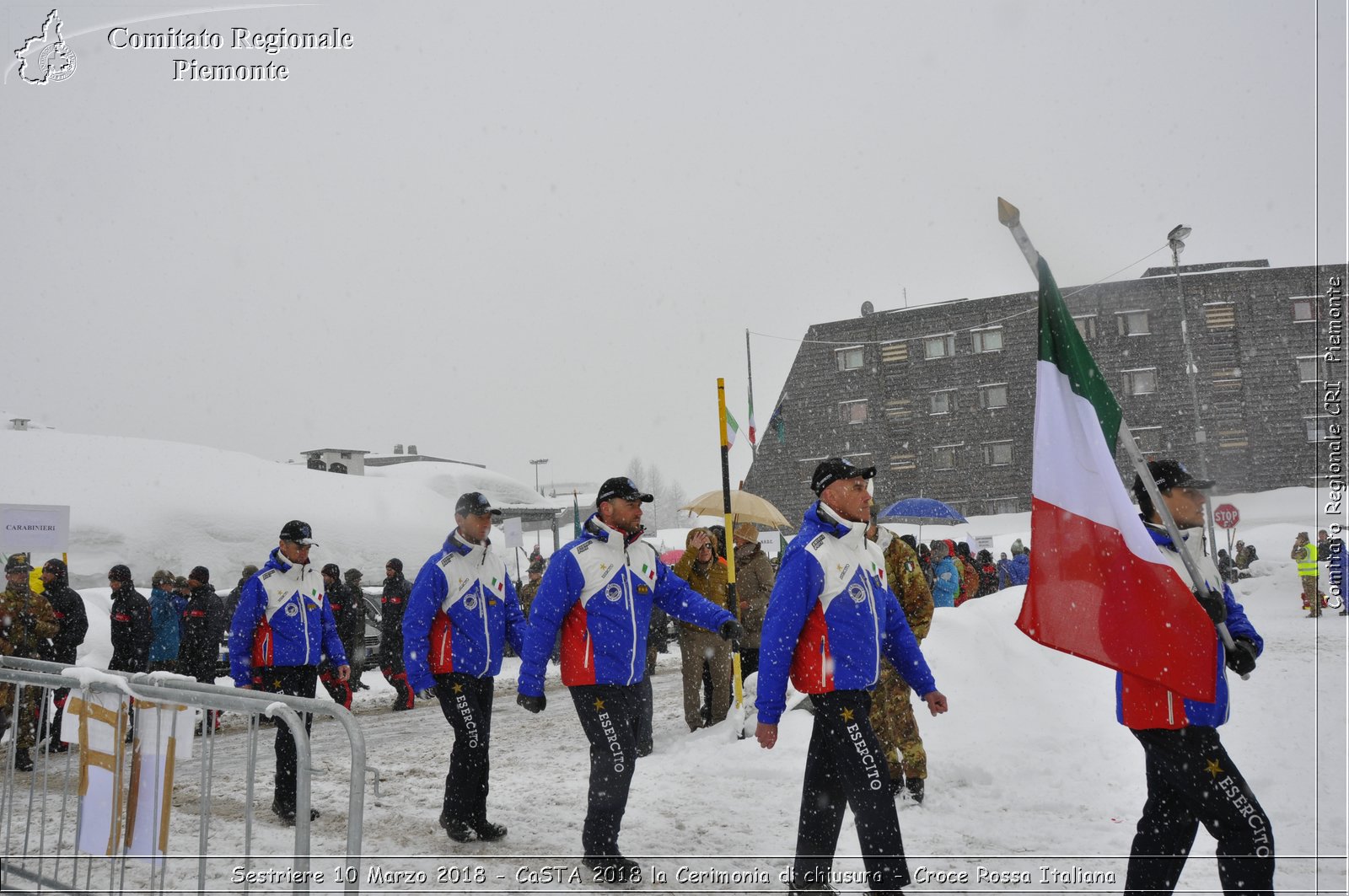 Sestriere 10 Marzo 2018 - CaSTA 2018 la Cerimonia di chiusura - Croce Rossa Italiana- Comitato Regionale del Piemonte