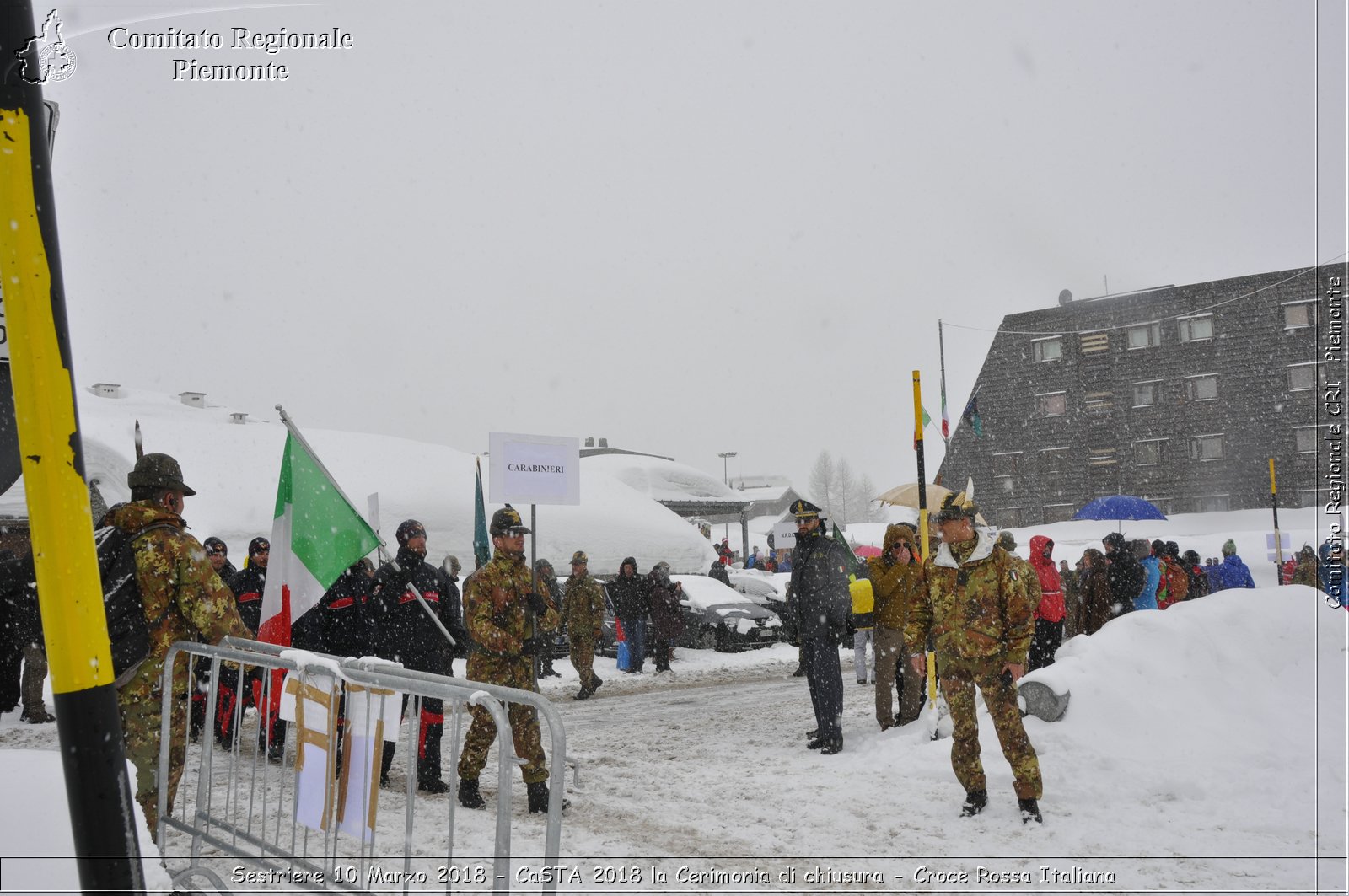 Sestriere 10 Marzo 2018 - CaSTA 2018 la Cerimonia di chiusura - Croce Rossa Italiana- Comitato Regionale del Piemonte