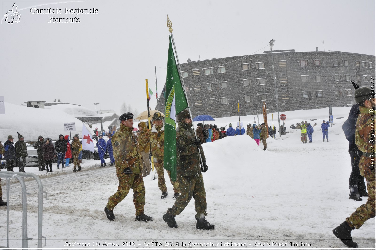 Sestriere 10 Marzo 2018 - CaSTA 2018 la Cerimonia di chiusura - Croce Rossa Italiana- Comitato Regionale del Piemonte