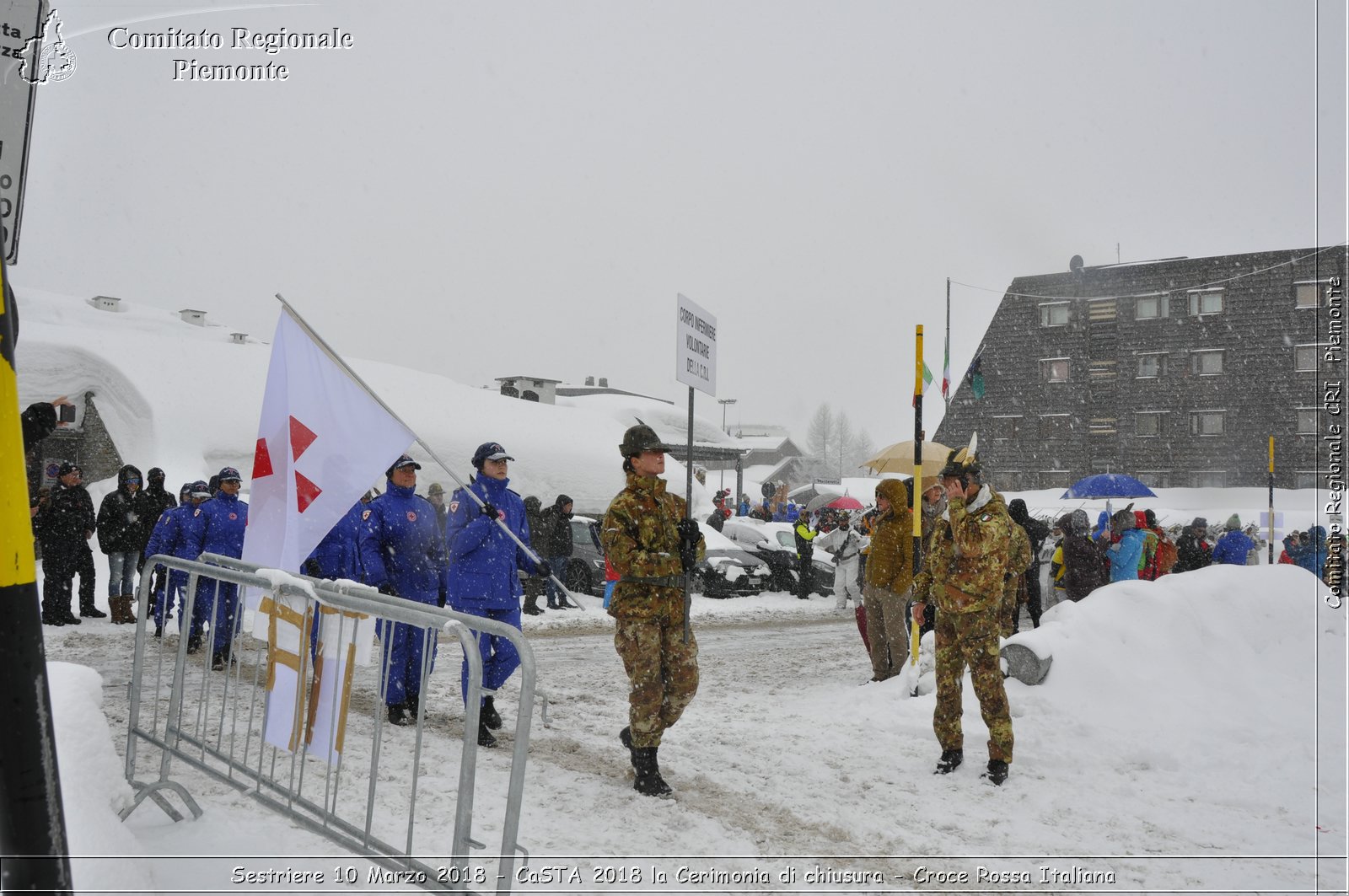 Sestriere 10 Marzo 2018 - CaSTA 2018 la Cerimonia di chiusura - Croce Rossa Italiana- Comitato Regionale del Piemonte