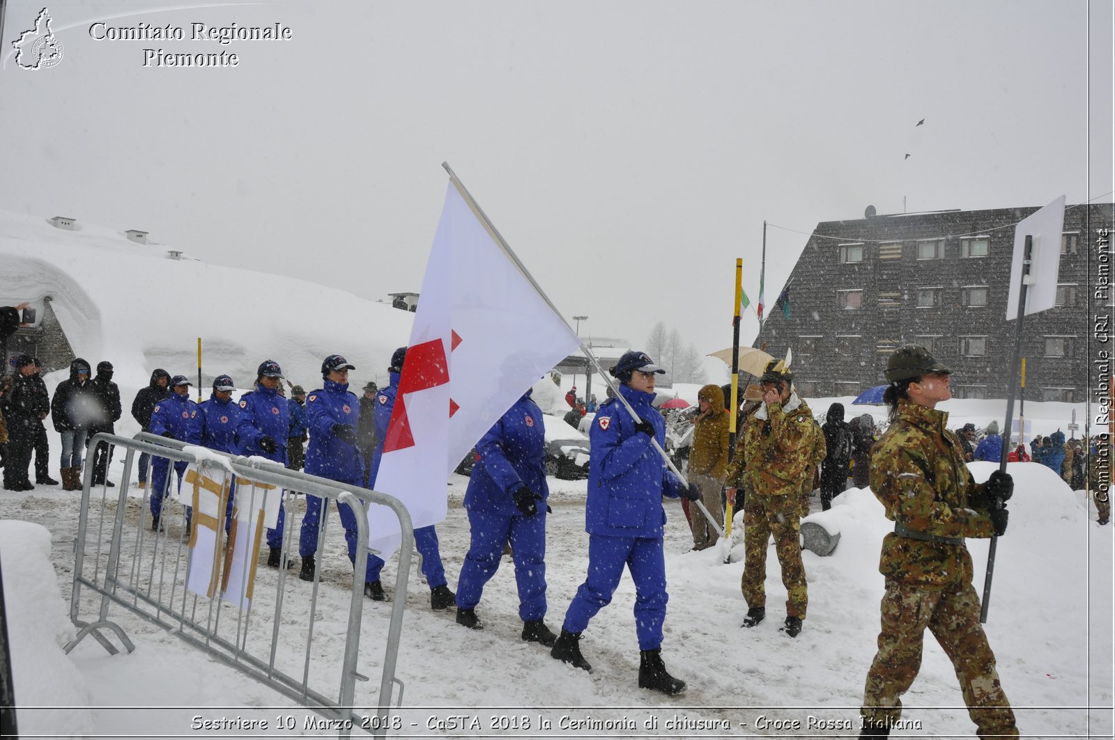 Sestriere 10 Marzo 2018 - CaSTA 2018 la Cerimonia di chiusura - Croce Rossa Italiana- Comitato Regionale del Piemonte