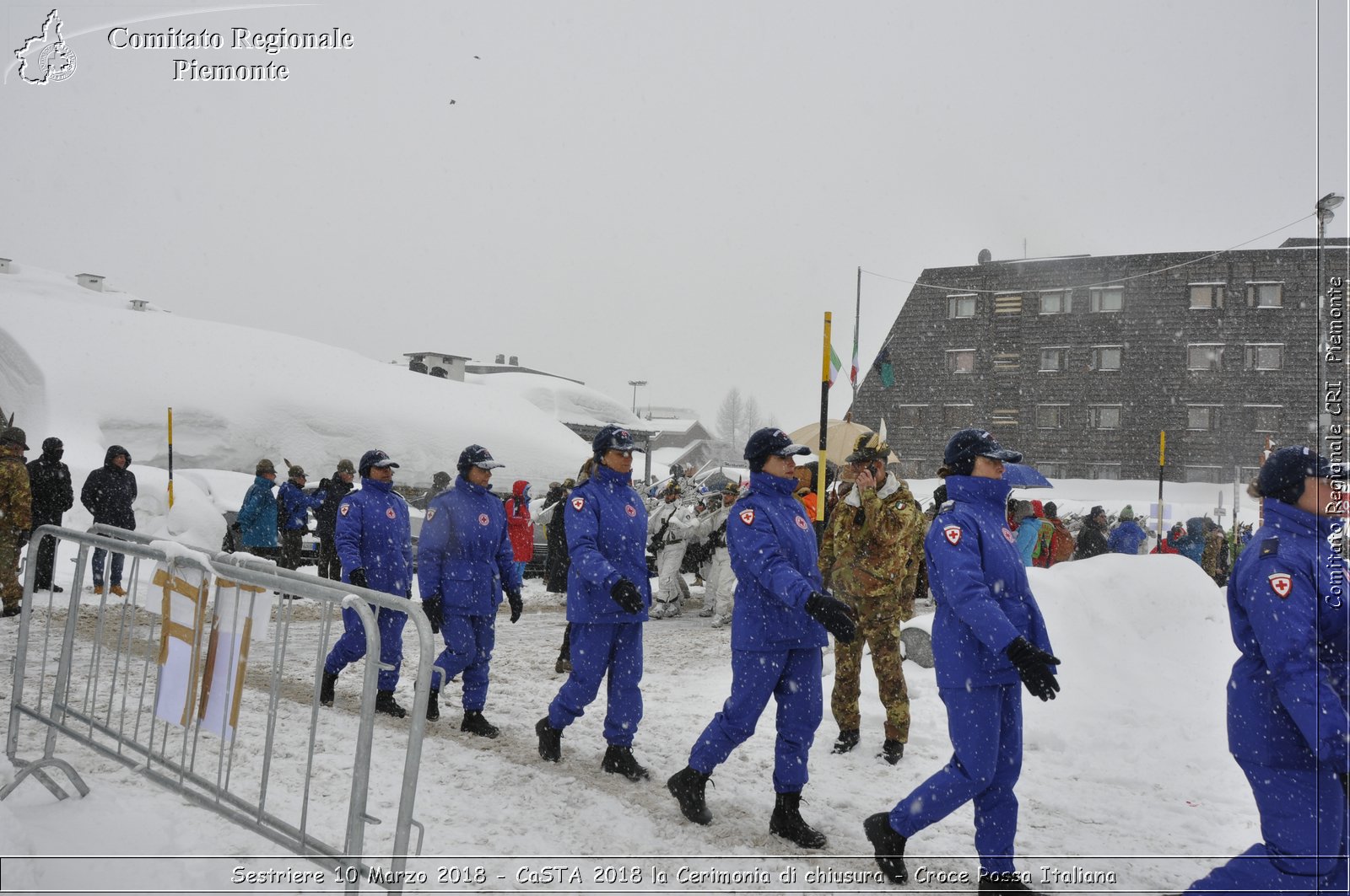 Sestriere 10 Marzo 2018 - CaSTA 2018 la Cerimonia di chiusura - Croce Rossa Italiana- Comitato Regionale del Piemonte