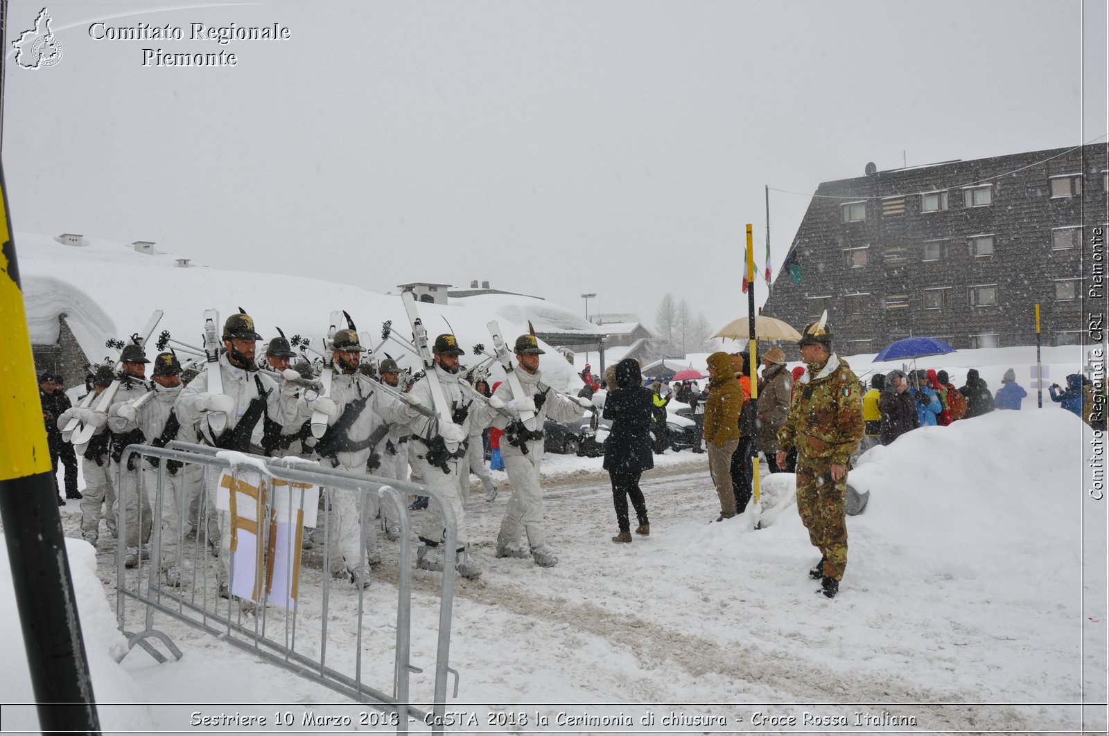 Sestriere 10 Marzo 2018 - CaSTA 2018 la Cerimonia di chiusura - Croce Rossa Italiana- Comitato Regionale del Piemonte