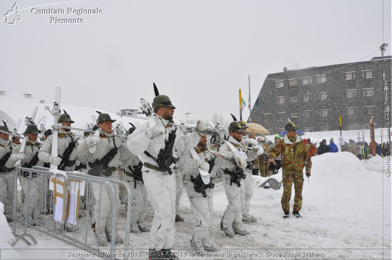 Sestriere 10 Marzo 2018 - CaSTA 2018 la Cerimonia di chiusura - Croce Rossa Italiana- Comitato Regionale del Piemonte