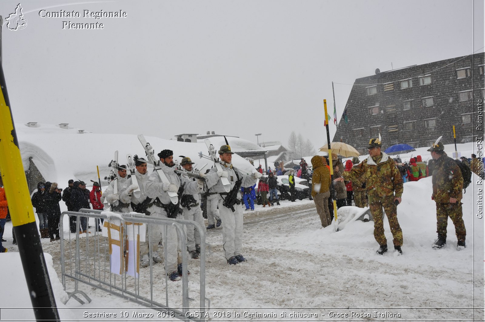 Sestriere 10 Marzo 2018 - CaSTA 2018 la Cerimonia di chiusura - Croce Rossa Italiana- Comitato Regionale del Piemonte