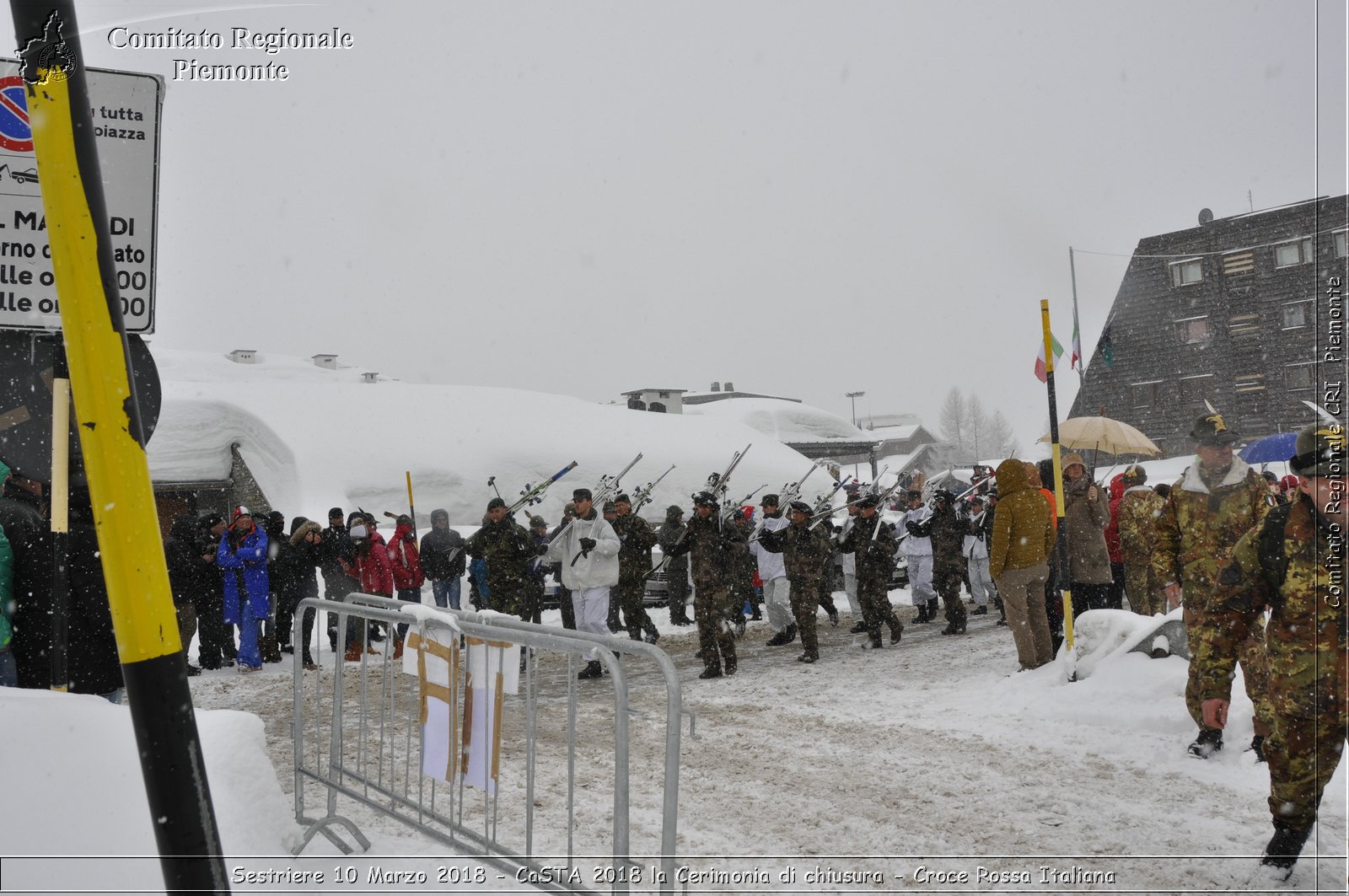 Sestriere 10 Marzo 2018 - CaSTA 2018 la Cerimonia di chiusura - Croce Rossa Italiana- Comitato Regionale del Piemonte