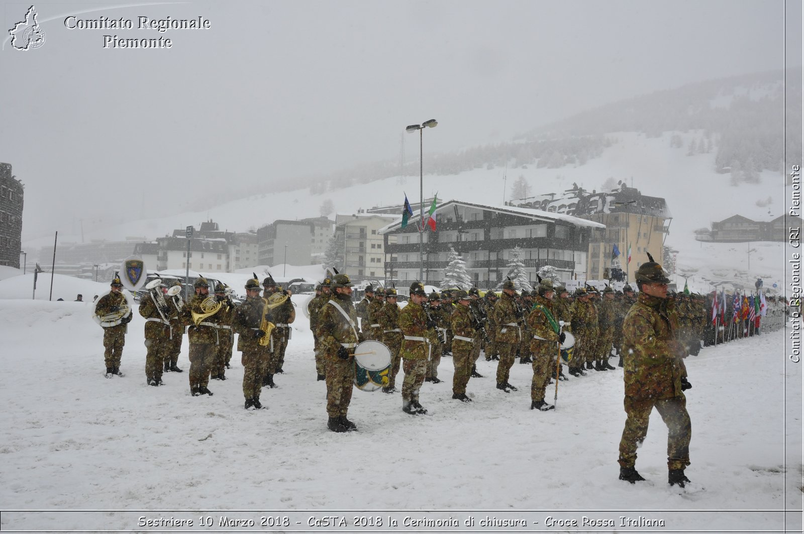 Sestriere 10 Marzo 2018 - CaSTA 2018 la Cerimonia di chiusura - Croce Rossa Italiana- Comitato Regionale del Piemonte