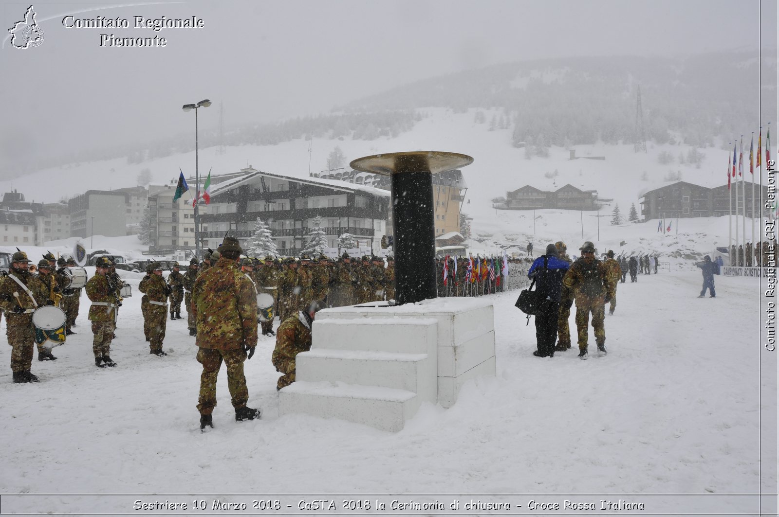 Sestriere 10 Marzo 2018 - CaSTA 2018 la Cerimonia di chiusura - Croce Rossa Italiana- Comitato Regionale del Piemonte