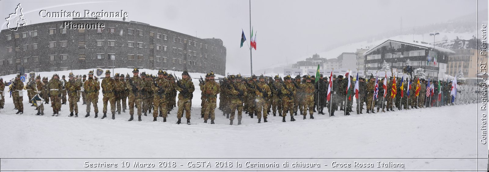 Sestriere 10 Marzo 2018 - CaSTA 2018 la Cerimonia di chiusura - Croce Rossa Italiana- Comitato Regionale del Piemonte