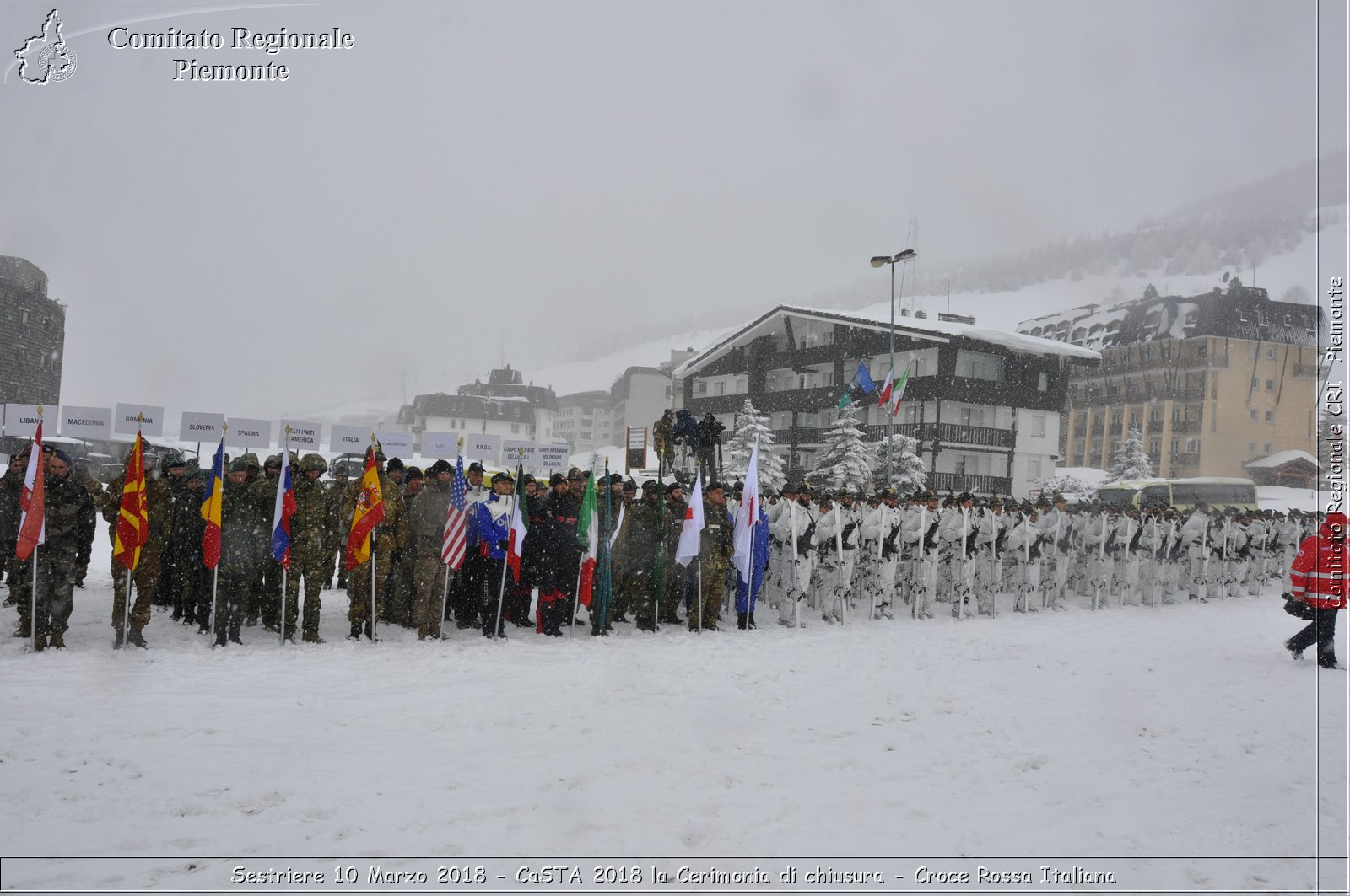 Sestriere 10 Marzo 2018 - CaSTA 2018 la Cerimonia di chiusura - Croce Rossa Italiana- Comitato Regionale del Piemonte