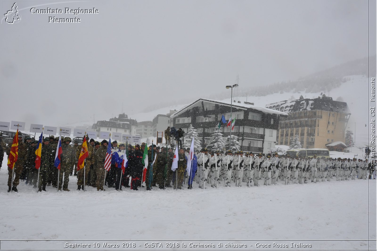 Sestriere 10 Marzo 2018 - CaSTA 2018 la Cerimonia di chiusura - Croce Rossa Italiana- Comitato Regionale del Piemonte