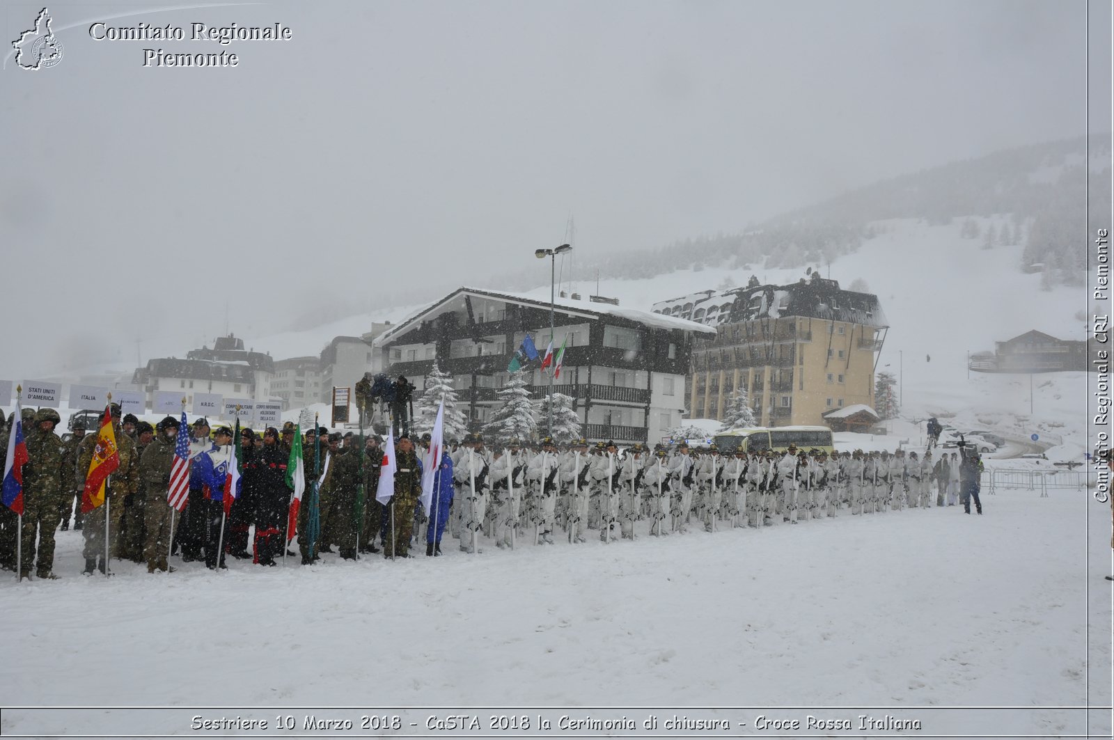 Sestriere 10 Marzo 2018 - CaSTA 2018 la Cerimonia di chiusura - Croce Rossa Italiana- Comitato Regionale del Piemonte