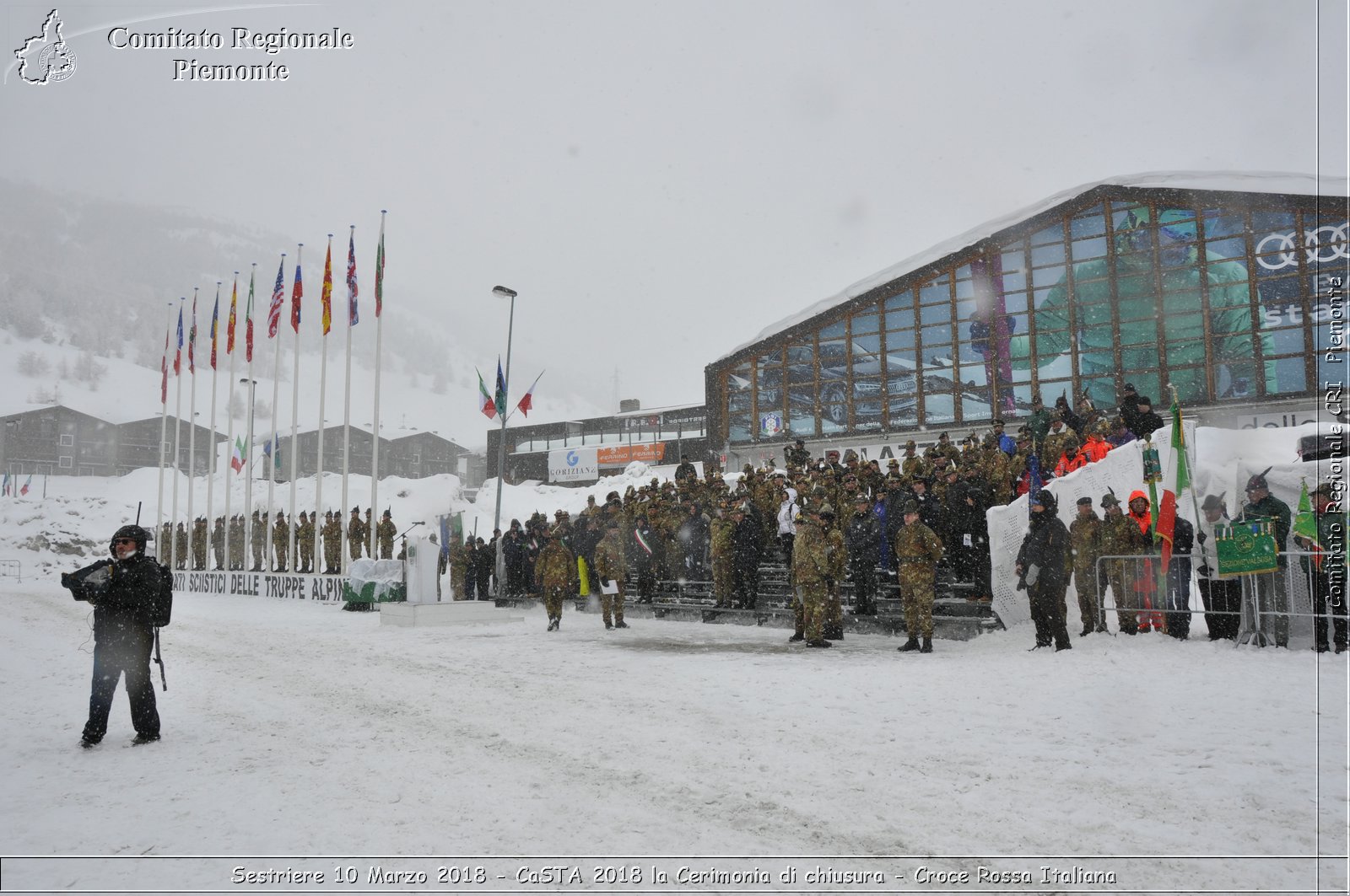 Sestriere 10 Marzo 2018 - CaSTA 2018 la Cerimonia di chiusura - Croce Rossa Italiana- Comitato Regionale del Piemonte