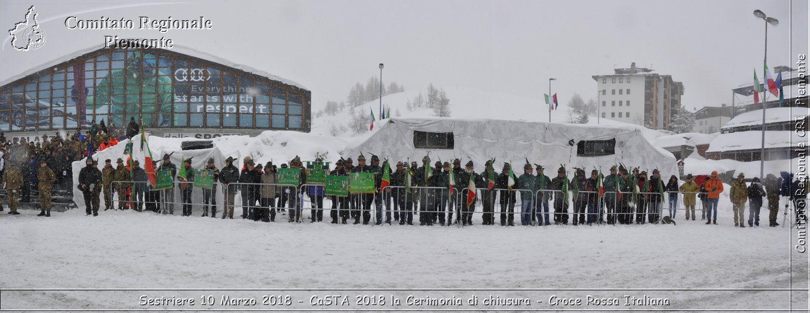 Sestriere 10 Marzo 2018 - CaSTA 2018 la Cerimonia di chiusura - Croce Rossa Italiana- Comitato Regionale del Piemonte