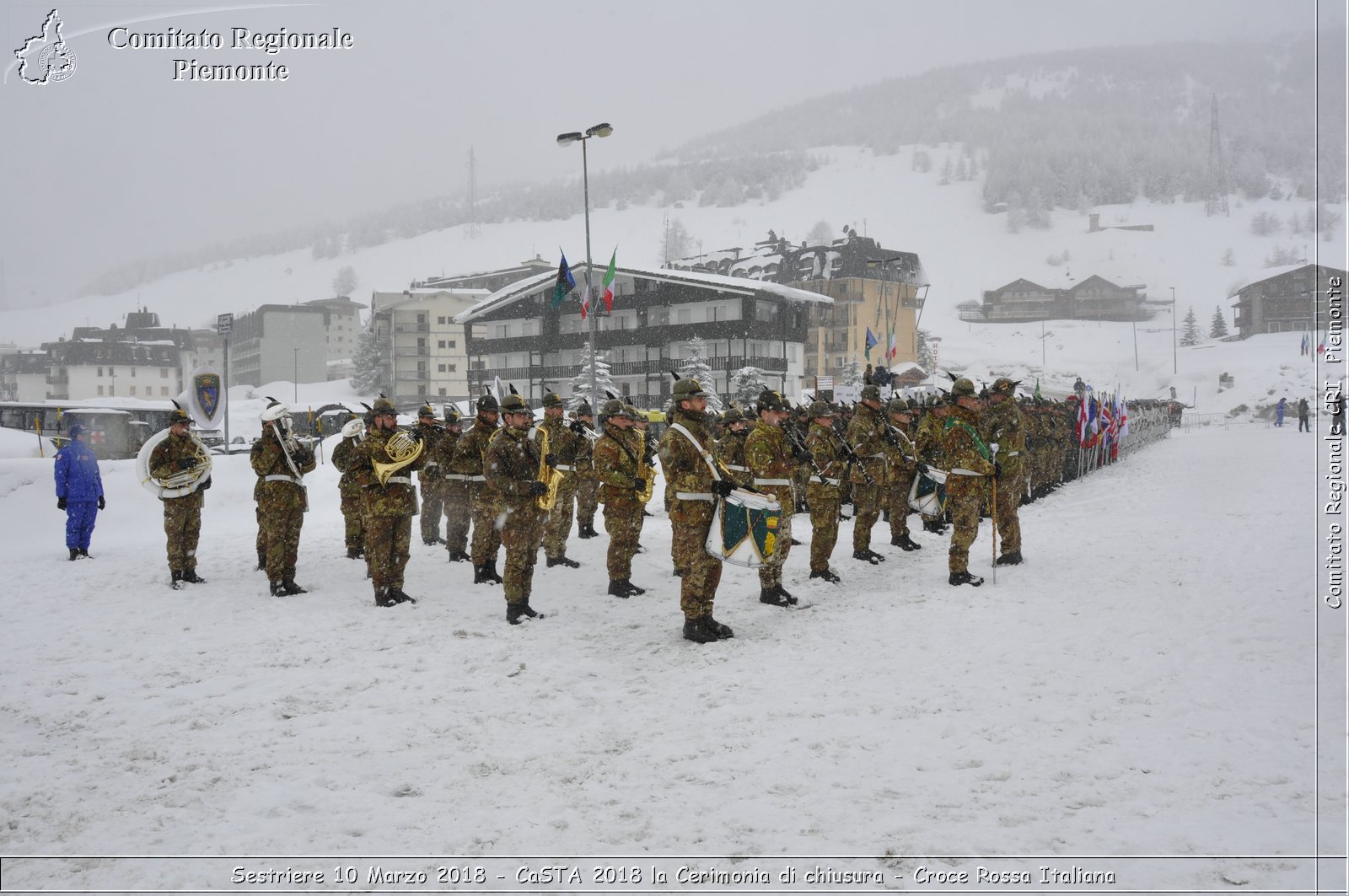 Sestriere 10 Marzo 2018 - CaSTA 2018 la Cerimonia di chiusura - Croce Rossa Italiana- Comitato Regionale del Piemonte