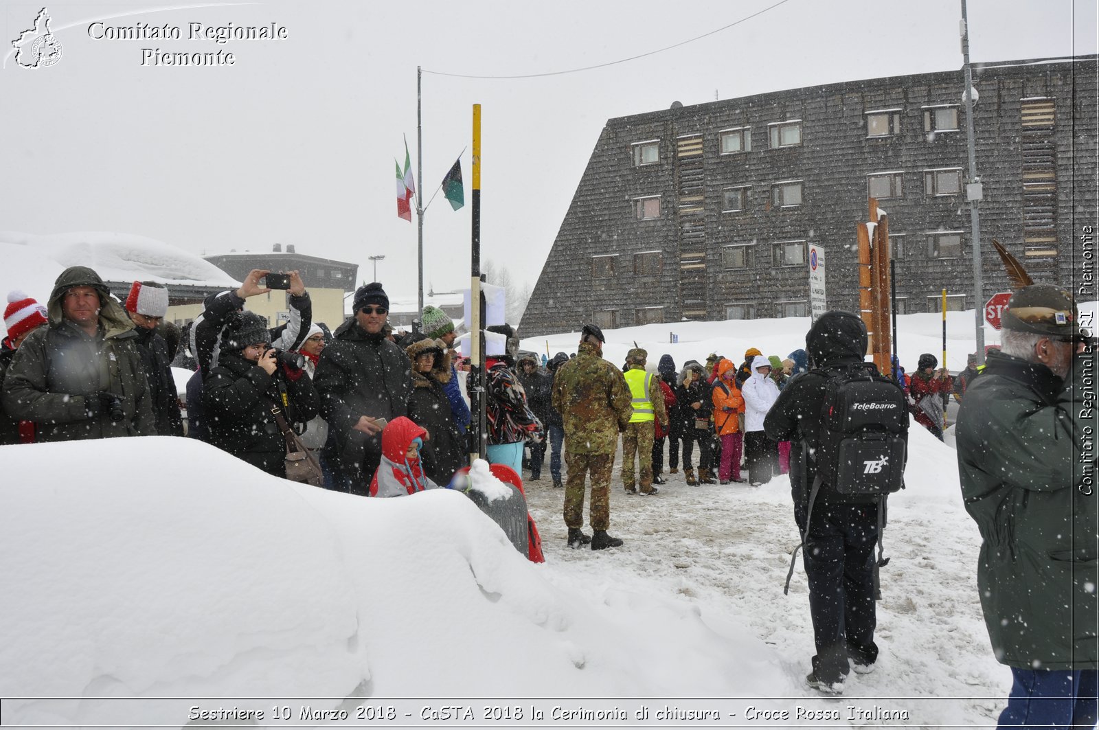 Sestriere 10 Marzo 2018 - CaSTA 2018 la Cerimonia di chiusura - Croce Rossa Italiana- Comitato Regionale del Piemonte