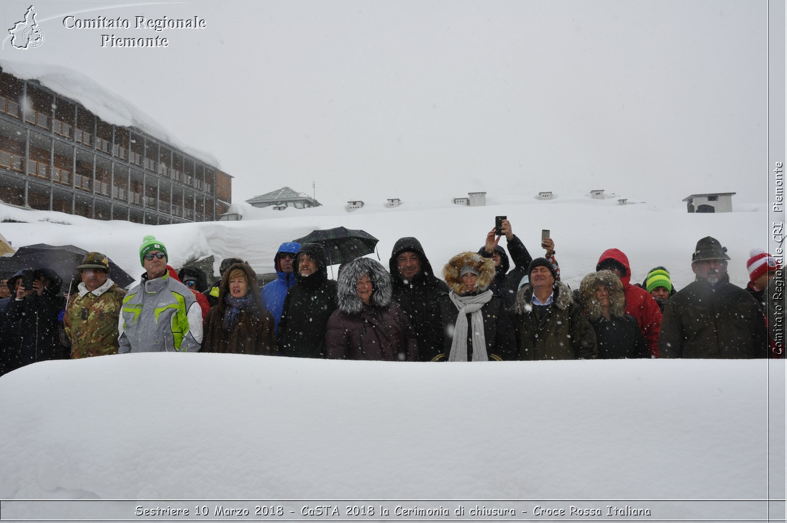 Sestriere 10 Marzo 2018 - CaSTA 2018 la Cerimonia di chiusura - Croce Rossa Italiana- Comitato Regionale del Piemonte