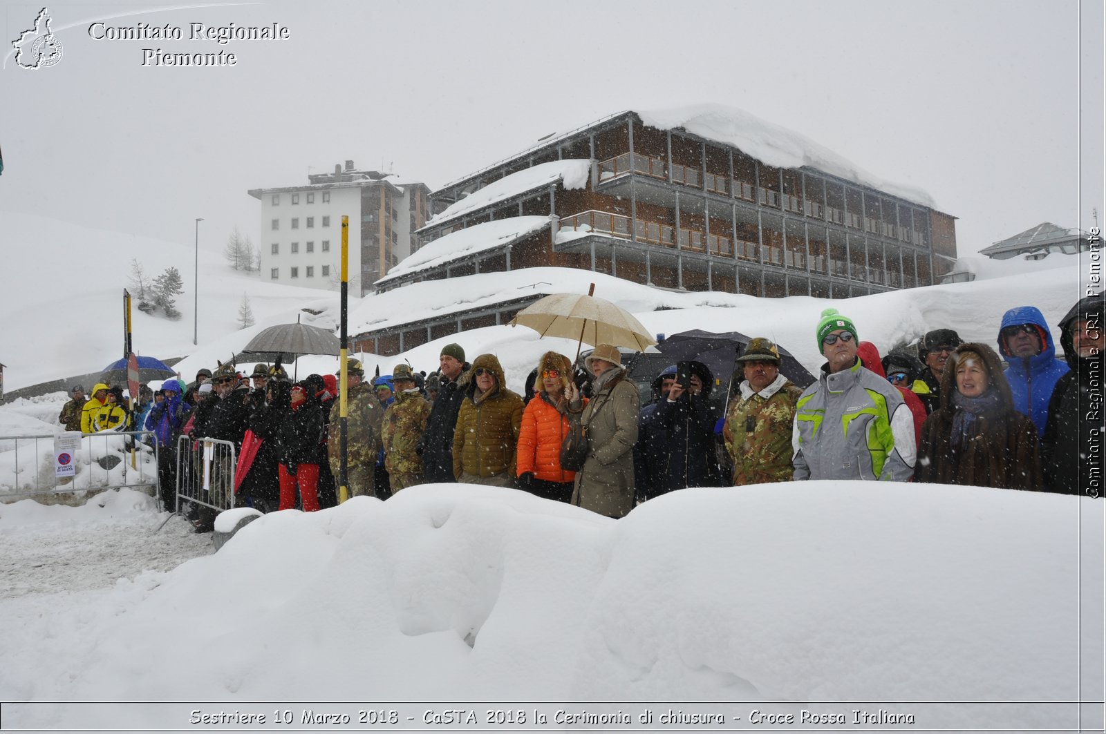 Sestriere 10 Marzo 2018 - CaSTA 2018 la Cerimonia di chiusura - Croce Rossa Italiana- Comitato Regionale del Piemonte