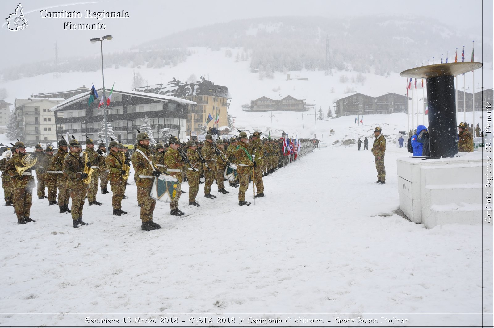 Sestriere 10 Marzo 2018 - CaSTA 2018 la Cerimonia di chiusura - Croce Rossa Italiana- Comitato Regionale del Piemonte