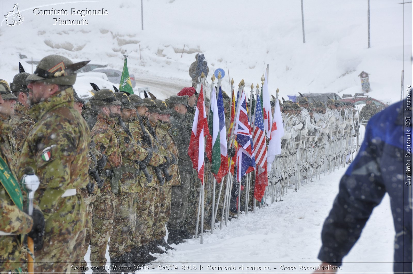 Sestriere 10 Marzo 2018 - CaSTA 2018 la Cerimonia di chiusura - Croce Rossa Italiana- Comitato Regionale del Piemonte