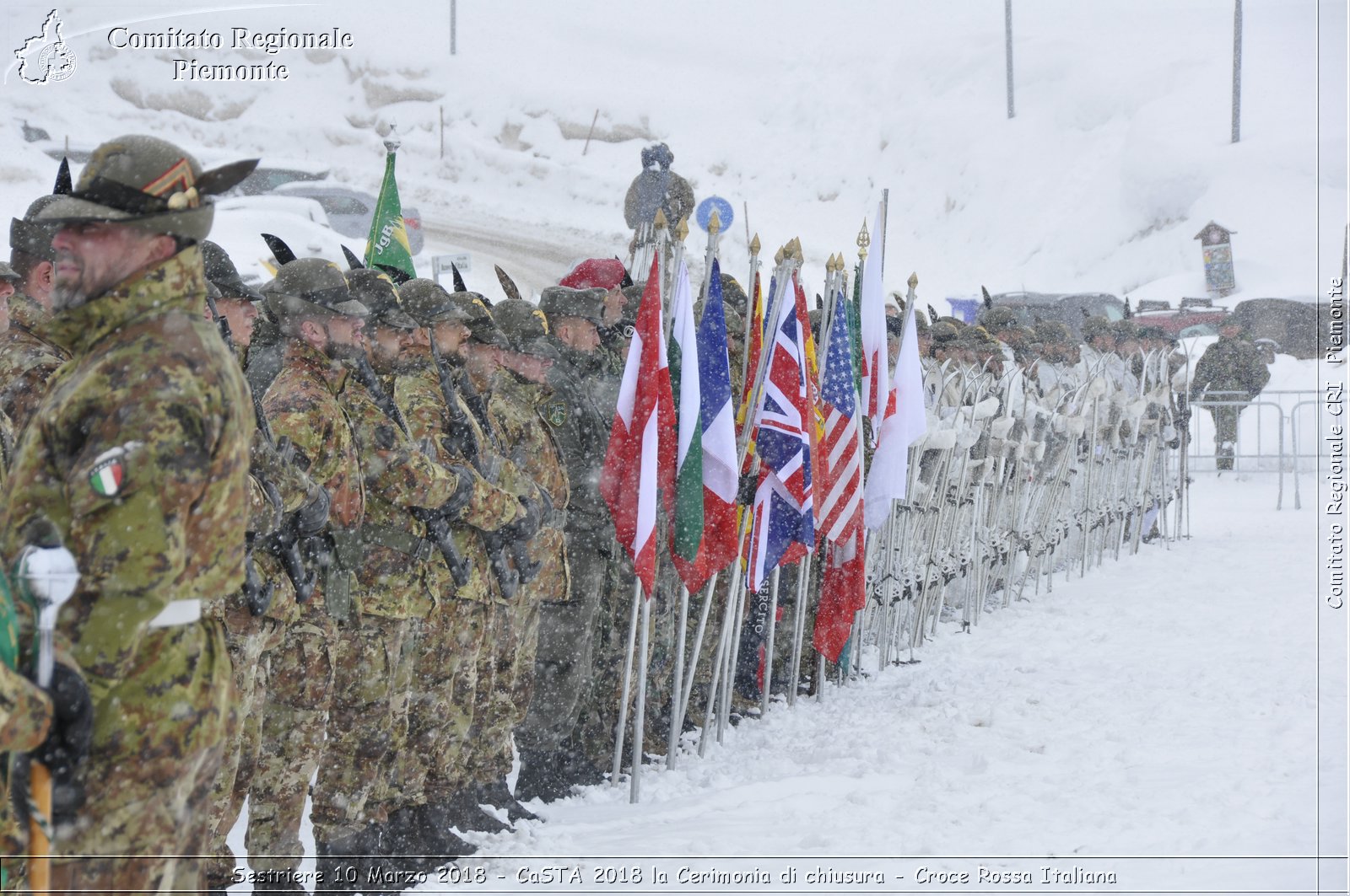 Sestriere 10 Marzo 2018 - CaSTA 2018 la Cerimonia di chiusura - Croce Rossa Italiana- Comitato Regionale del Piemonte