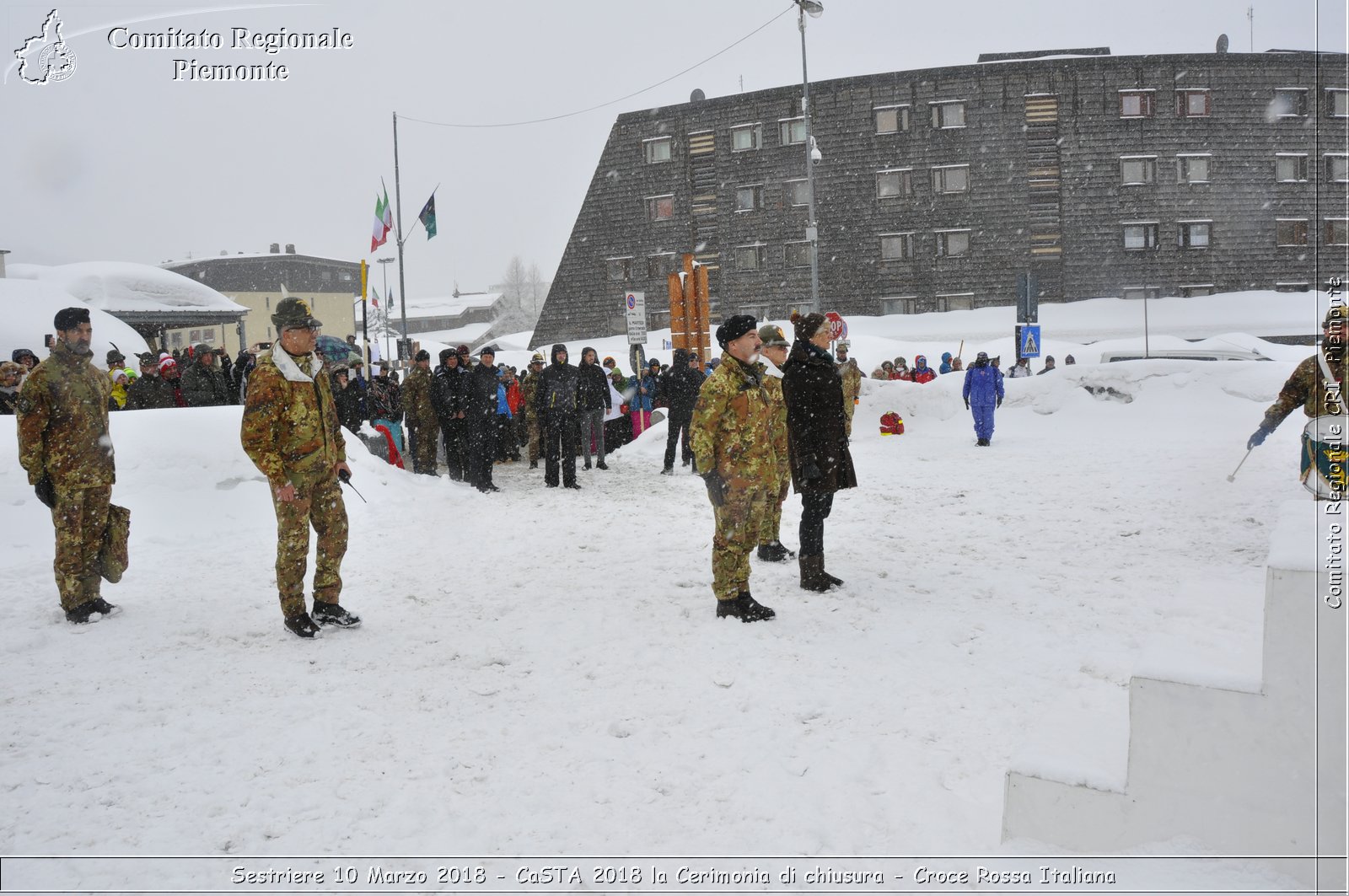 Sestriere 10 Marzo 2018 - CaSTA 2018 la Cerimonia di chiusura - Croce Rossa Italiana- Comitato Regionale del Piemonte