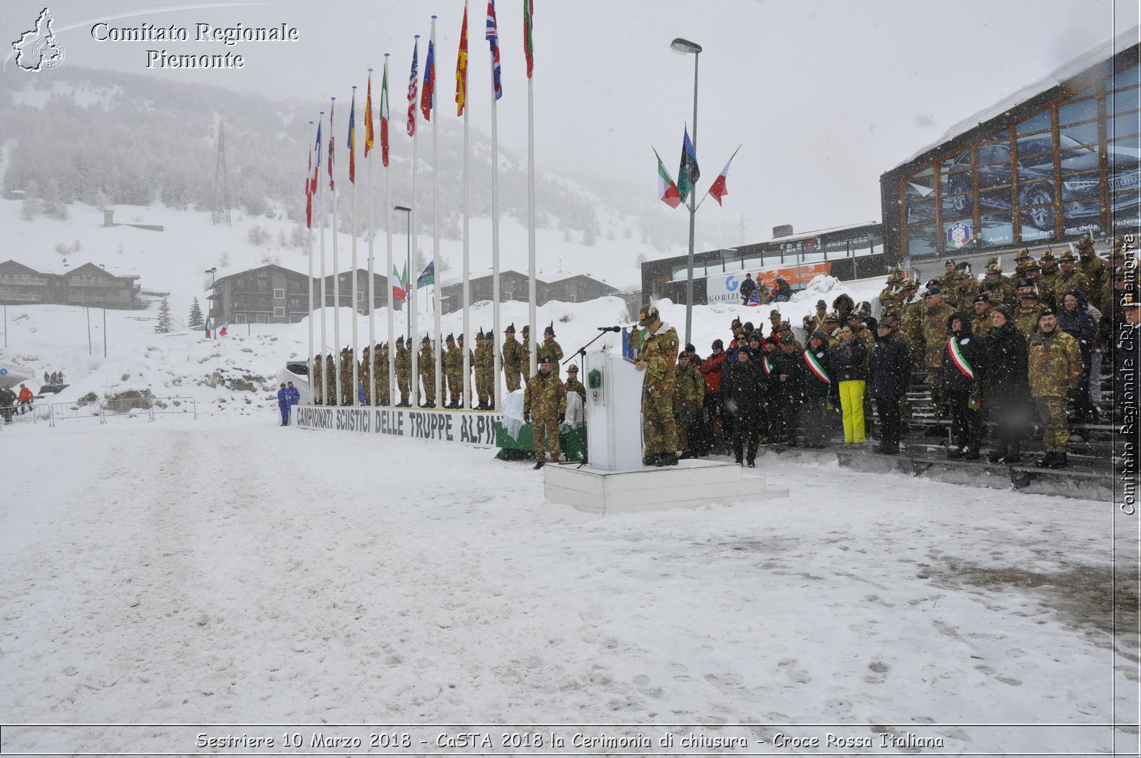 Sestriere 10 Marzo 2018 - CaSTA 2018 la Cerimonia di chiusura - Croce Rossa Italiana- Comitato Regionale del Piemonte