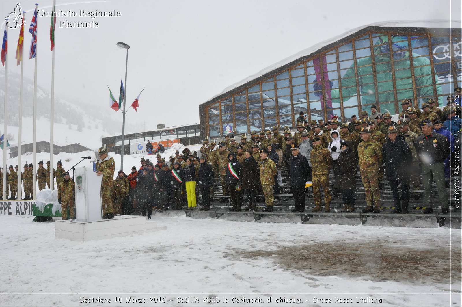 Sestriere 10 Marzo 2018 - CaSTA 2018 la Cerimonia di chiusura - Croce Rossa Italiana- Comitato Regionale del Piemonte