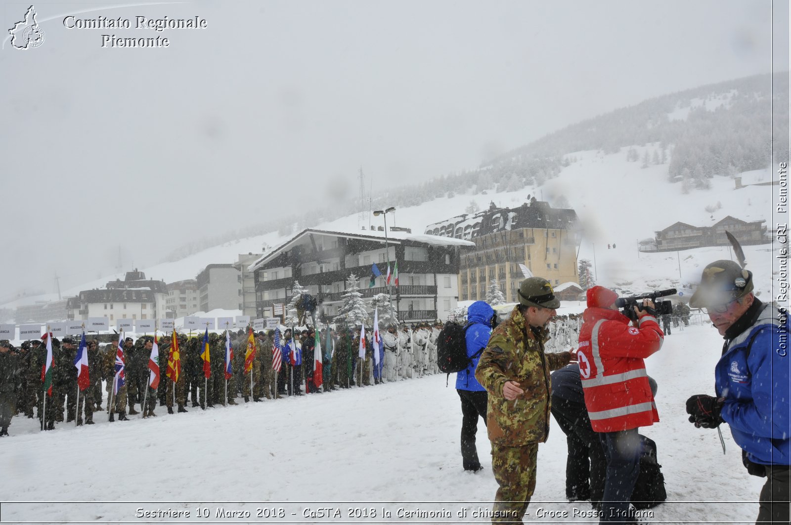 Sestriere 10 Marzo 2018 - CaSTA 2018 la Cerimonia di chiusura - Croce Rossa Italiana- Comitato Regionale del Piemonte