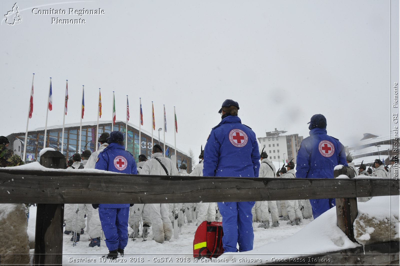 Sestriere 10 Marzo 2018 - CaSTA 2018 la Cerimonia di chiusura - Croce Rossa Italiana- Comitato Regionale del Piemonte