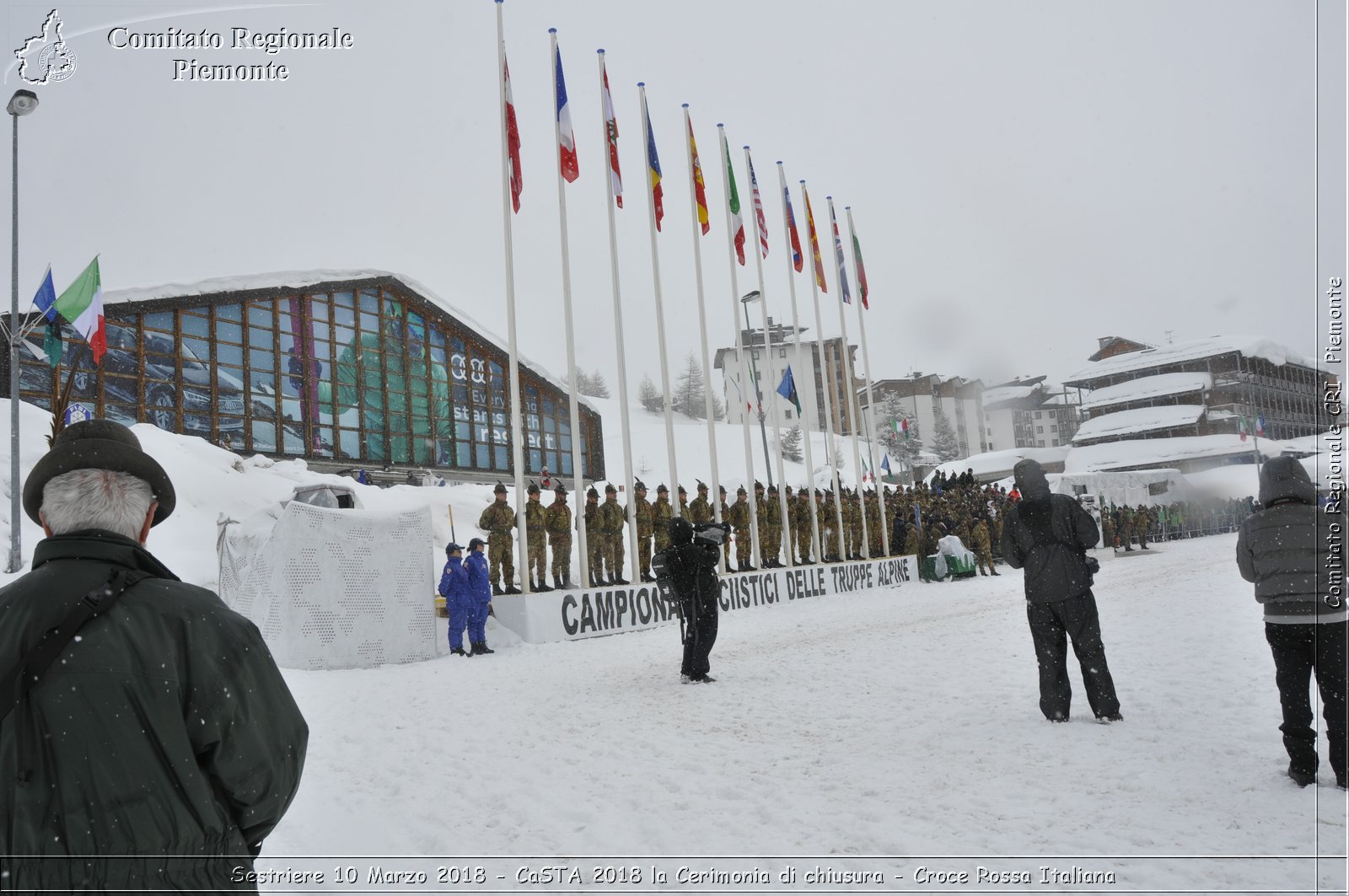 Sestriere 10 Marzo 2018 - CaSTA 2018 la Cerimonia di chiusura - Croce Rossa Italiana- Comitato Regionale del Piemonte