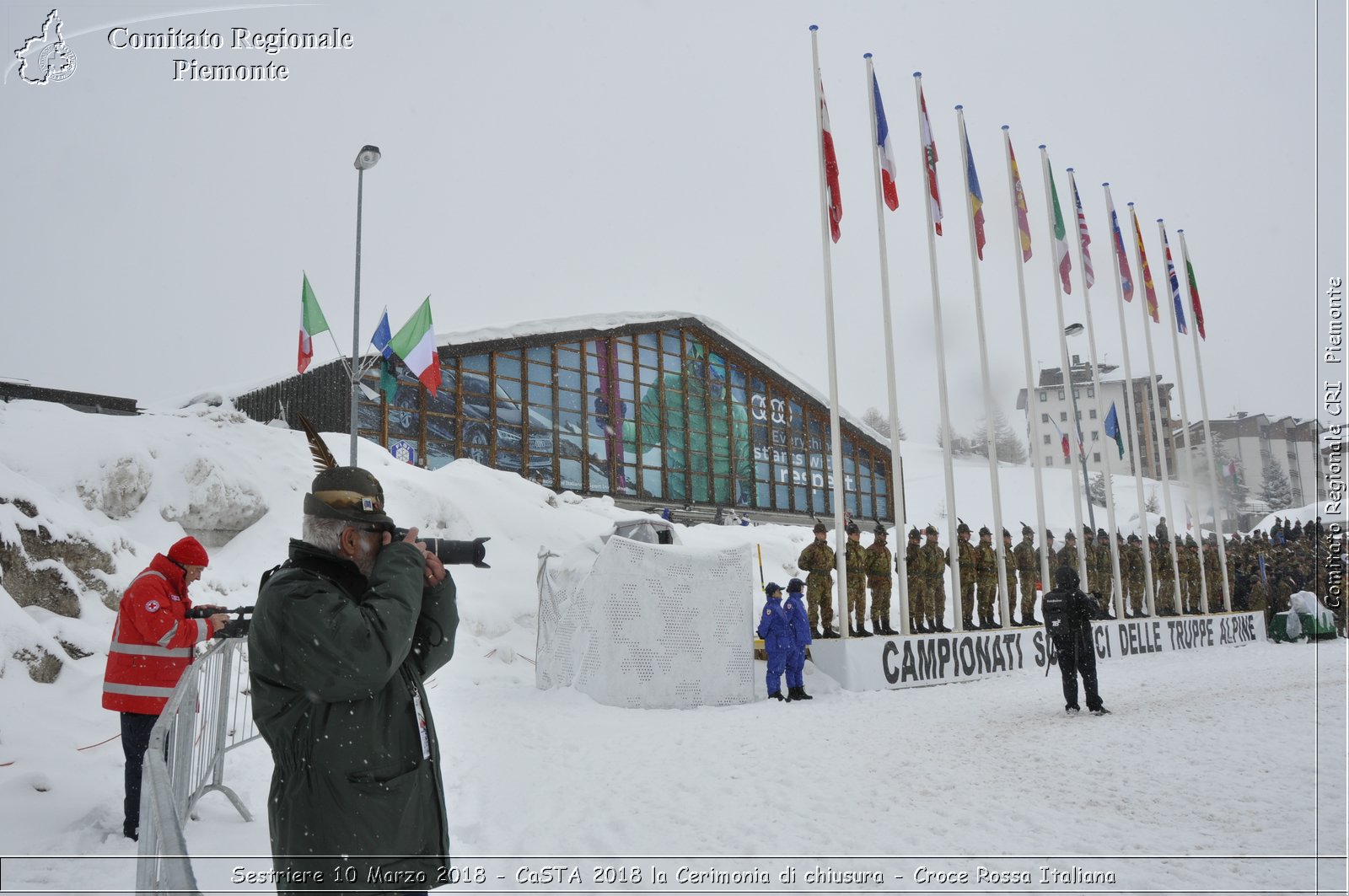 Sestriere 10 Marzo 2018 - CaSTA 2018 la Cerimonia di chiusura - Croce Rossa Italiana- Comitato Regionale del Piemonte