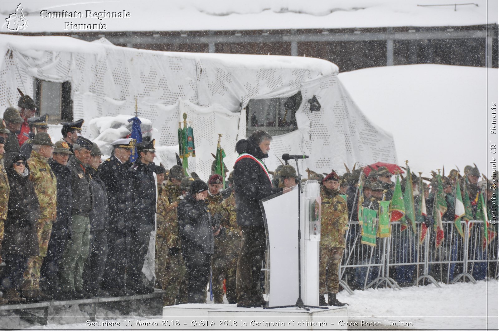 Sestriere 10 Marzo 2018 - CaSTA 2018 la Cerimonia di chiusura - Croce Rossa Italiana- Comitato Regionale del Piemonte