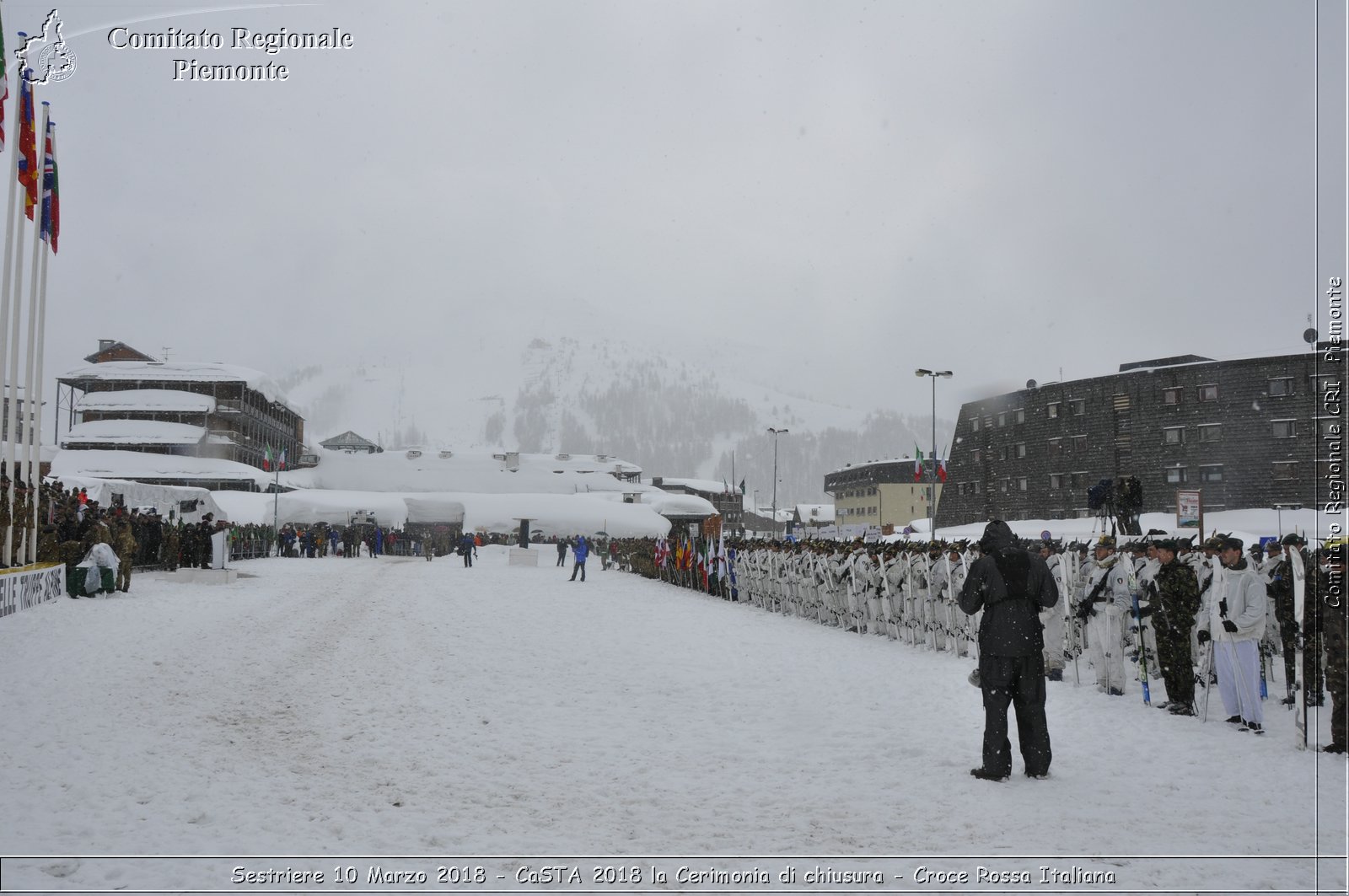 Sestriere 10 Marzo 2018 - CaSTA 2018 la Cerimonia di chiusura - Croce Rossa Italiana- Comitato Regionale del Piemonte