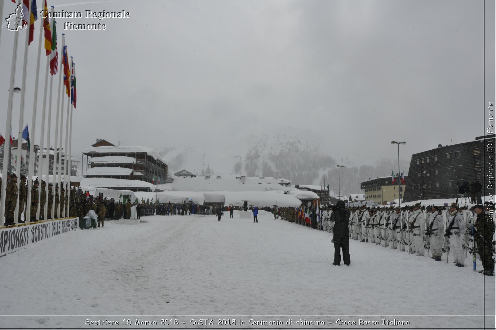 Sestriere 10 Marzo 2018 - CaSTA 2018 la Cerimonia di chiusura - Croce Rossa Italiana- Comitato Regionale del Piemonte