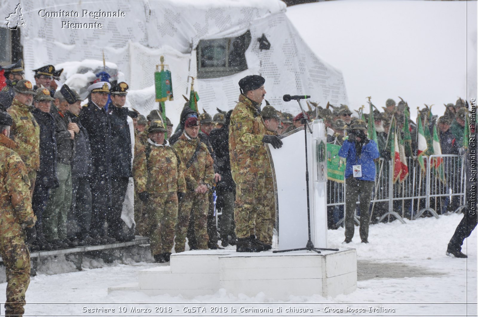 Sestriere 10 Marzo 2018 - CaSTA 2018 la Cerimonia di chiusura - Croce Rossa Italiana- Comitato Regionale del Piemonte