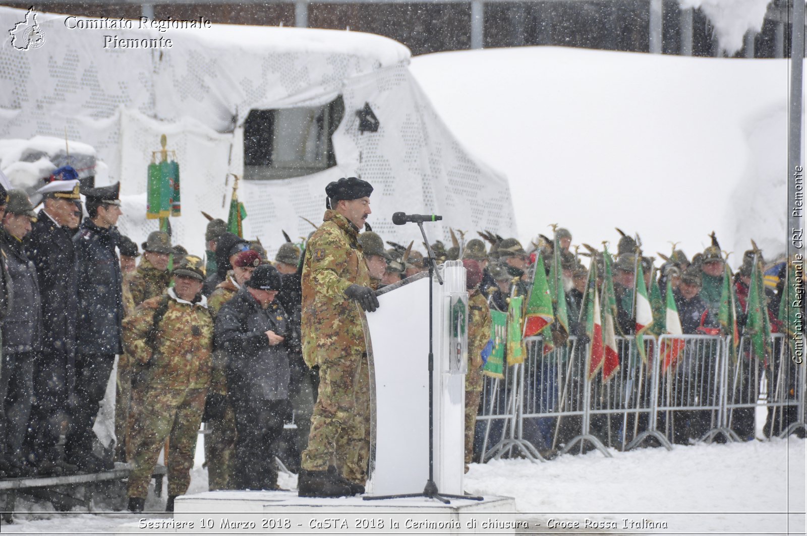 Sestriere 10 Marzo 2018 - CaSTA 2018 la Cerimonia di chiusura - Croce Rossa Italiana- Comitato Regionale del Piemonte