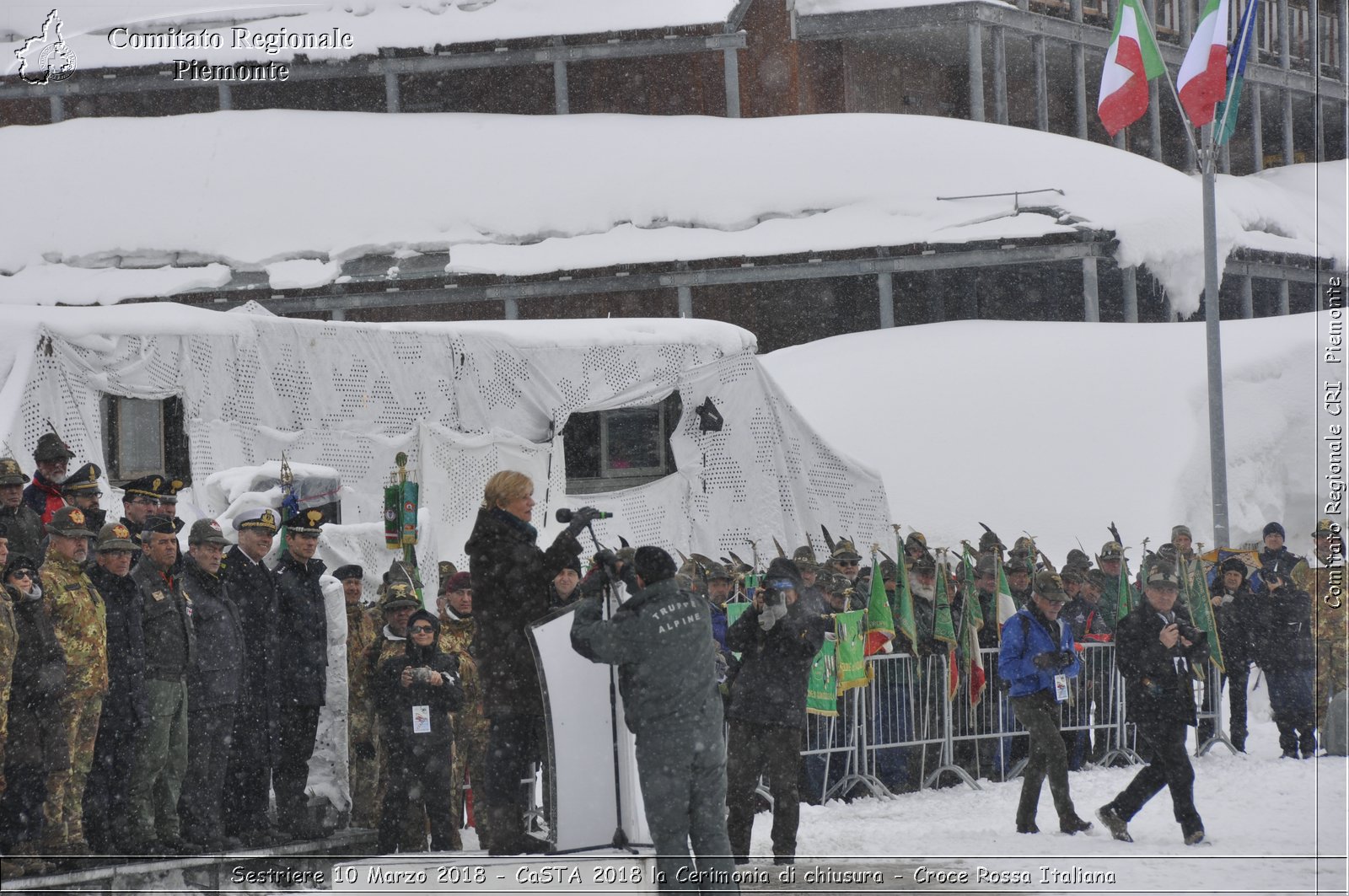 Sestriere 10 Marzo 2018 - CaSTA 2018 la Cerimonia di chiusura - Croce Rossa Italiana- Comitato Regionale del Piemonte