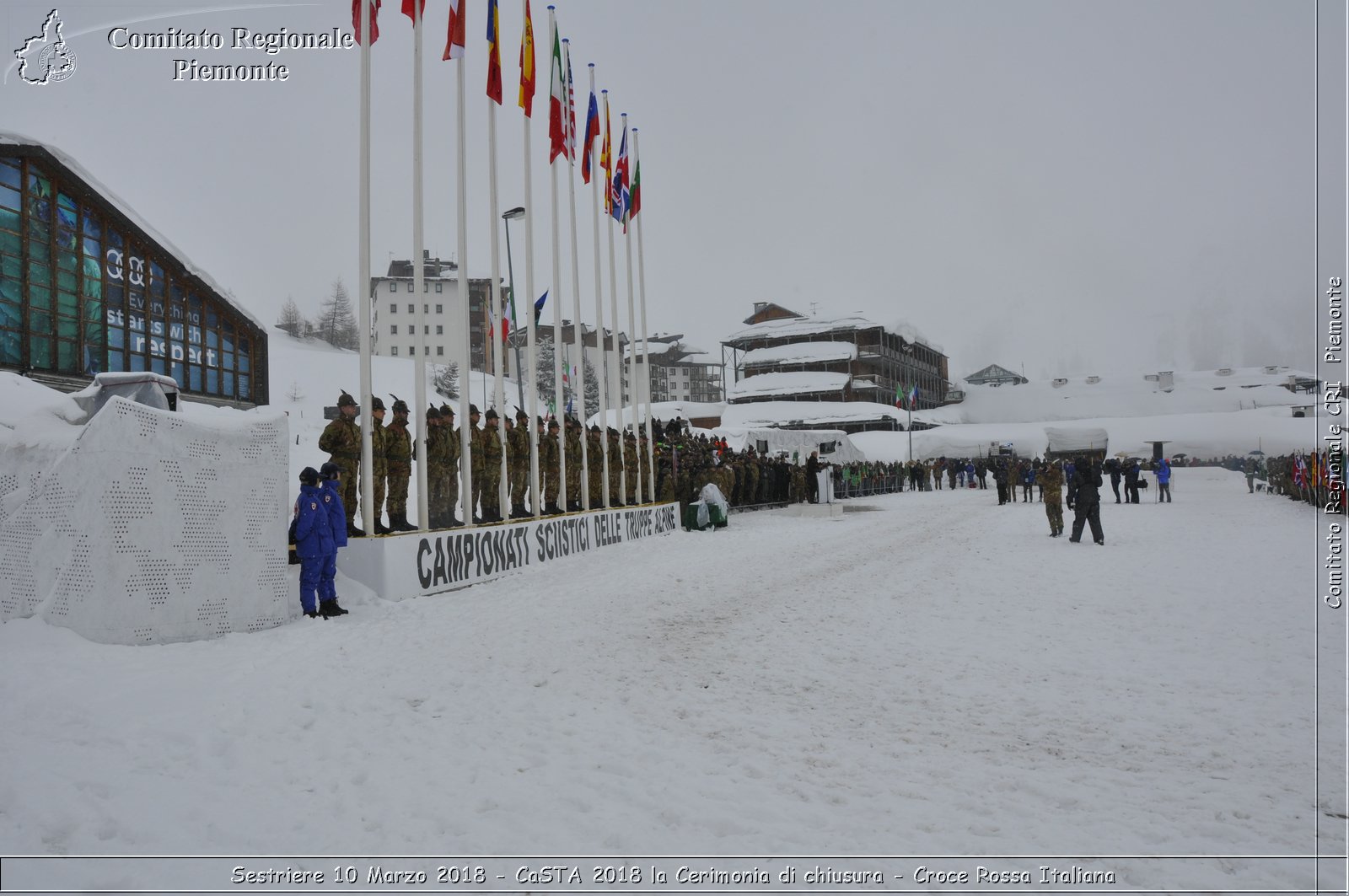 Sestriere 10 Marzo 2018 - CaSTA 2018 la Cerimonia di chiusura - Croce Rossa Italiana- Comitato Regionale del Piemonte