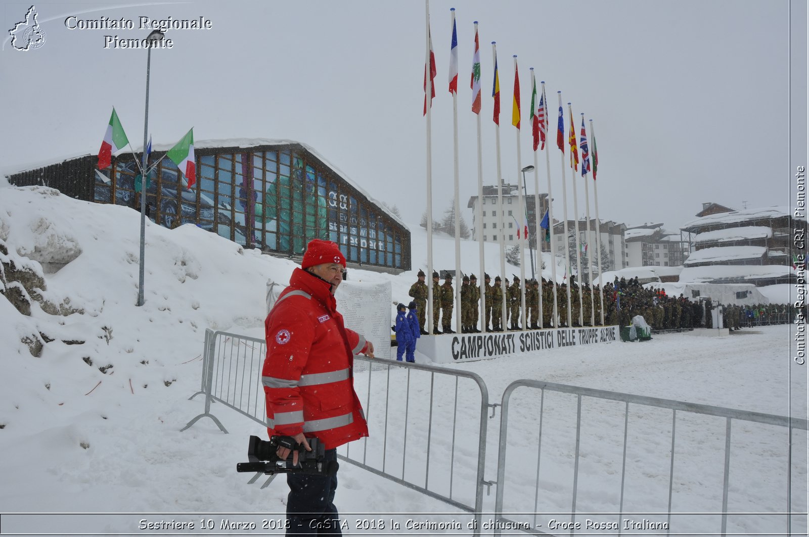 Sestriere 10 Marzo 2018 - CaSTA 2018 la Cerimonia di chiusura - Croce Rossa Italiana- Comitato Regionale del Piemonte