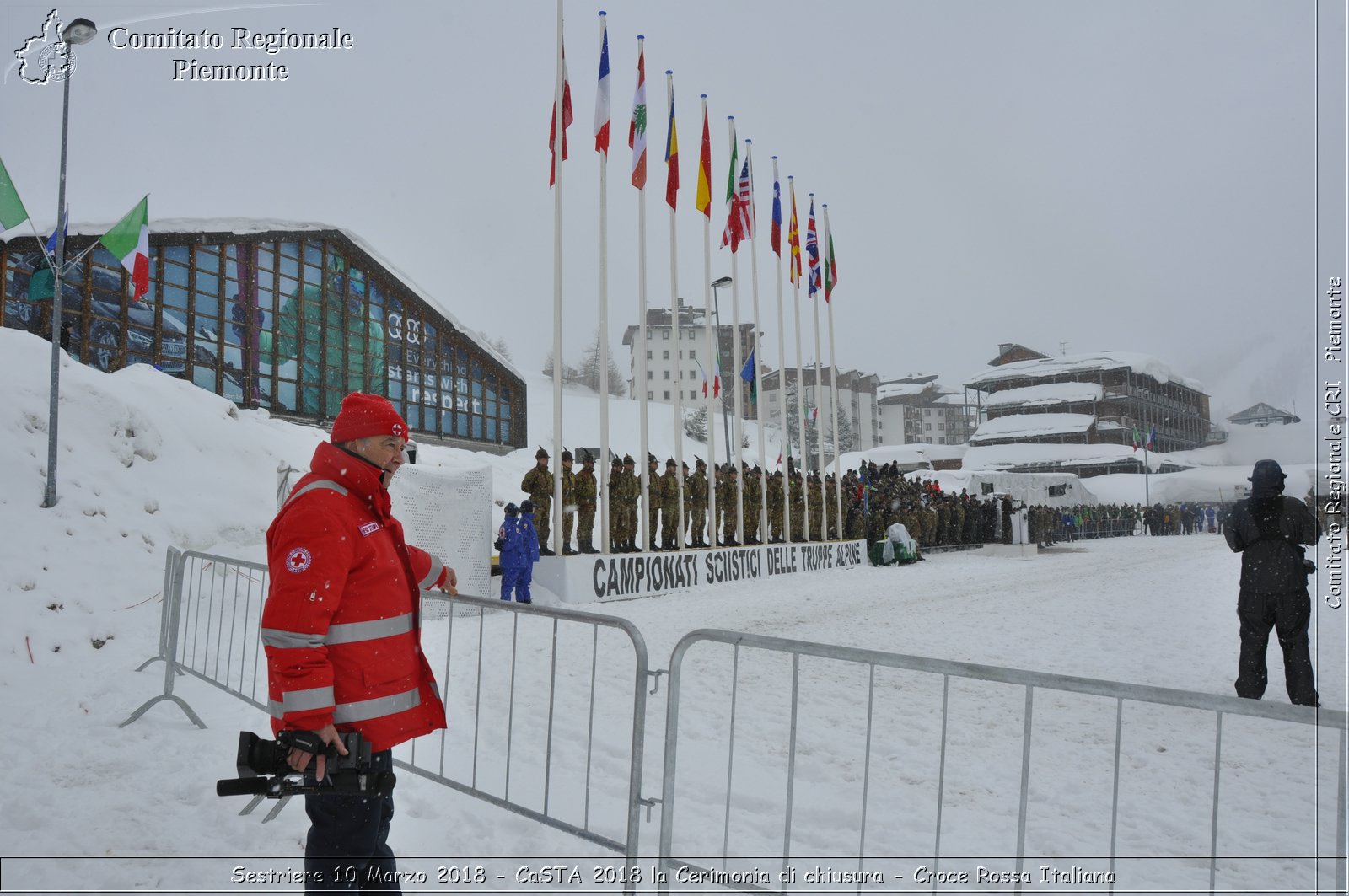 Sestriere 10 Marzo 2018 - CaSTA 2018 la Cerimonia di chiusura - Croce Rossa Italiana- Comitato Regionale del Piemonte