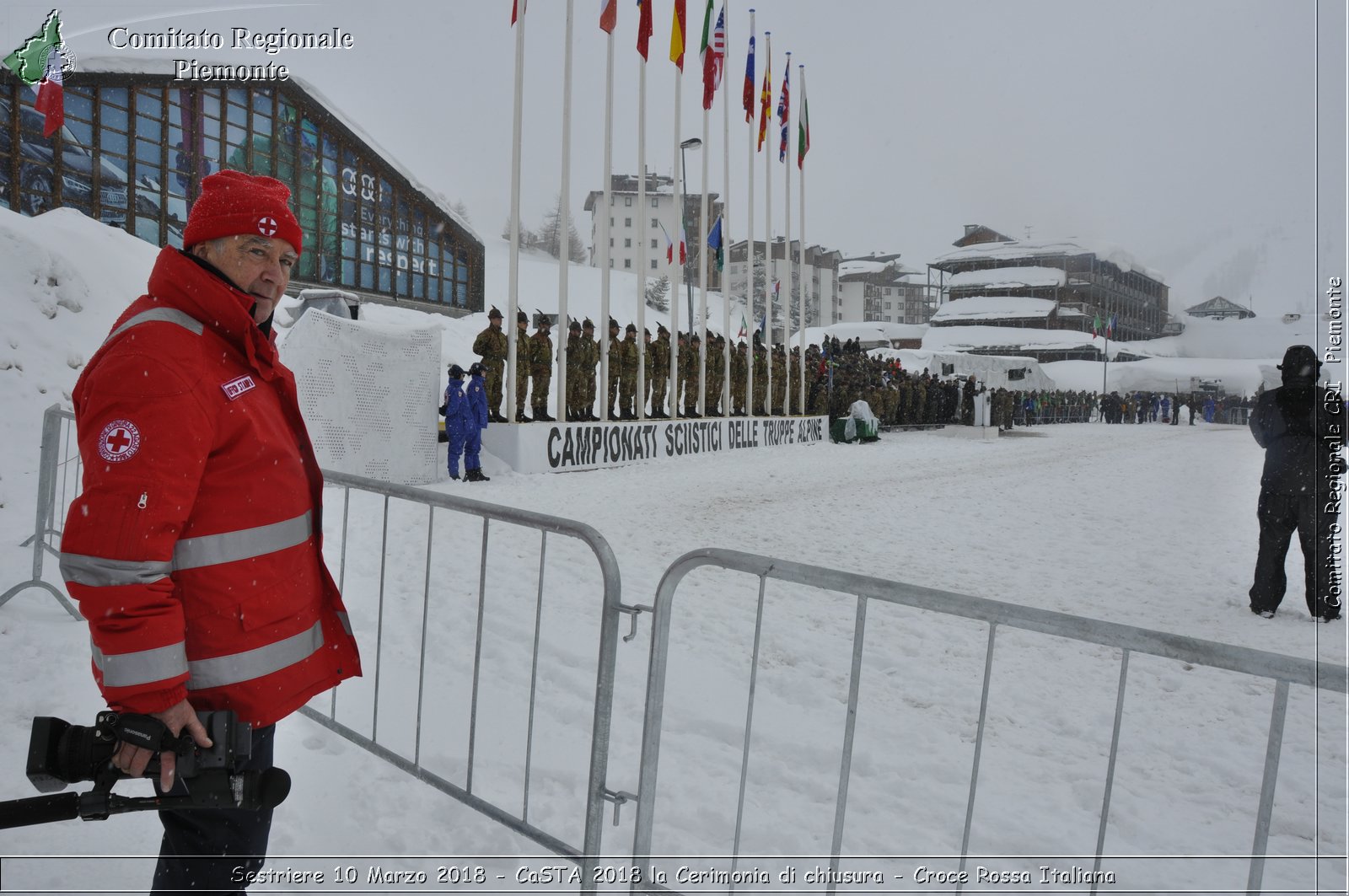 Sestriere 10 Marzo 2018 - CaSTA 2018 la Cerimonia di chiusura - Croce Rossa Italiana- Comitato Regionale del Piemonte