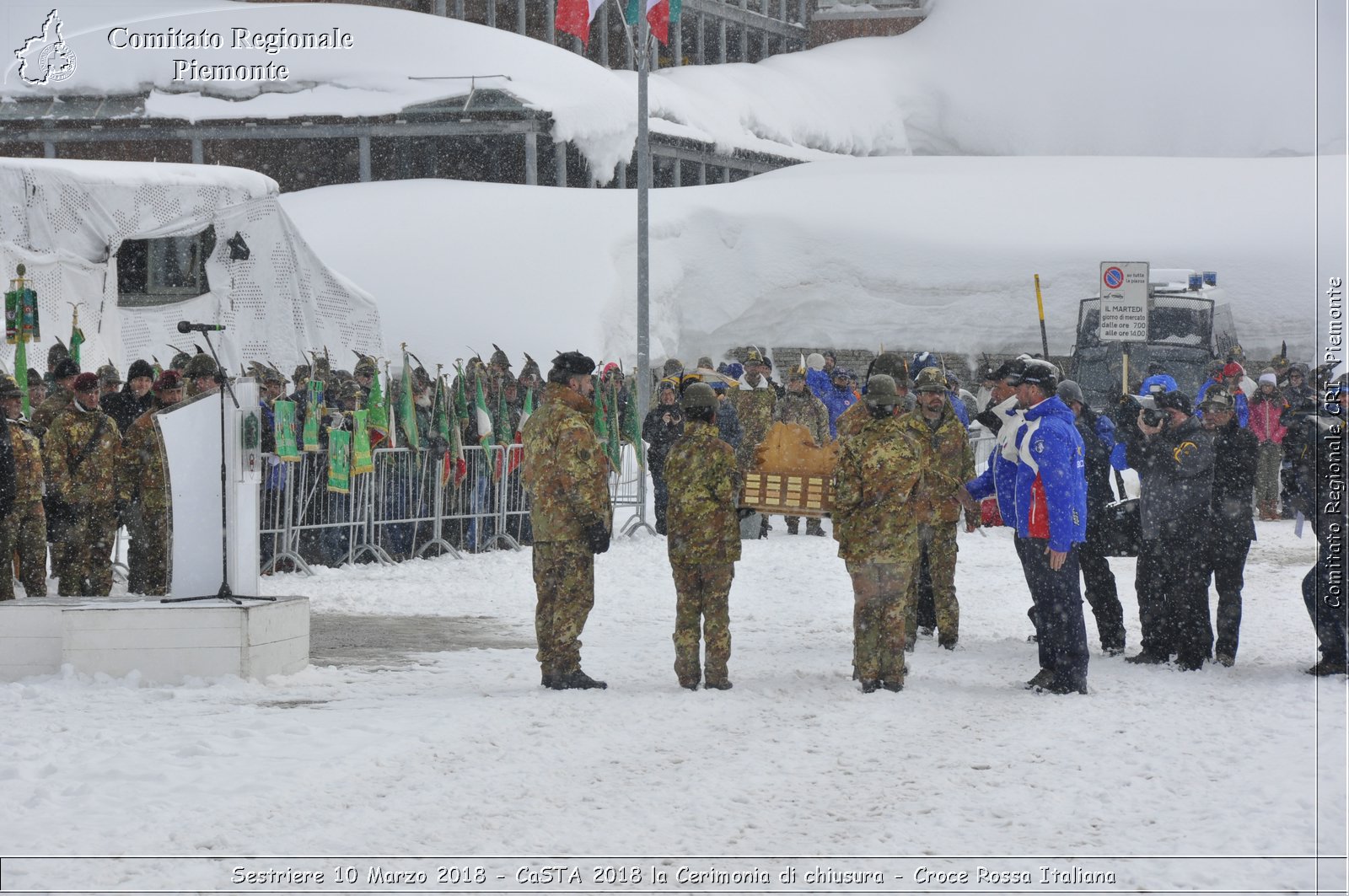 Sestriere 10 Marzo 2018 - CaSTA 2018 la Cerimonia di chiusura - Croce Rossa Italiana- Comitato Regionale del Piemonte