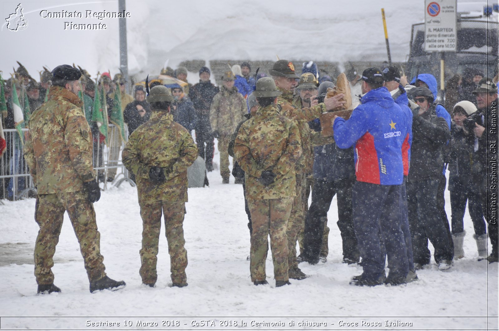 Sestriere 10 Marzo 2018 - CaSTA 2018 la Cerimonia di chiusura - Croce Rossa Italiana- Comitato Regionale del Piemonte