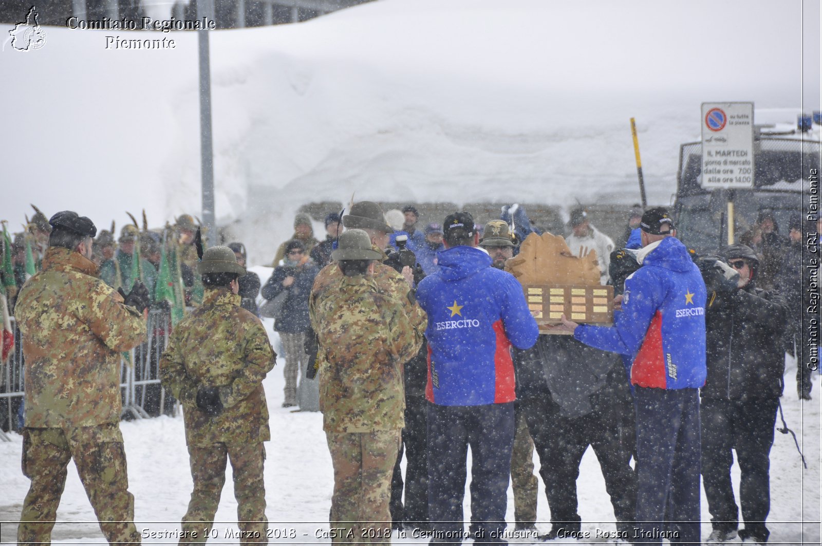 Sestriere 10 Marzo 2018 - CaSTA 2018 la Cerimonia di chiusura - Croce Rossa Italiana- Comitato Regionale del Piemonte