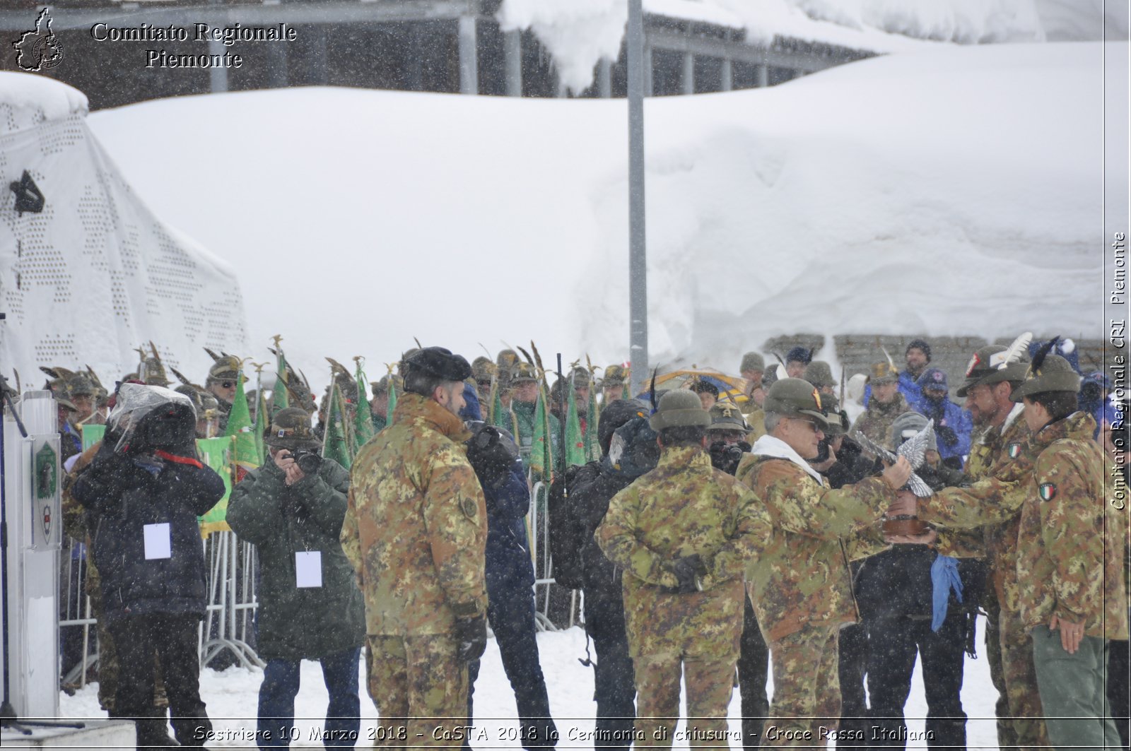 Sestriere 10 Marzo 2018 - CaSTA 2018 la Cerimonia di chiusura - Croce Rossa Italiana- Comitato Regionale del Piemonte