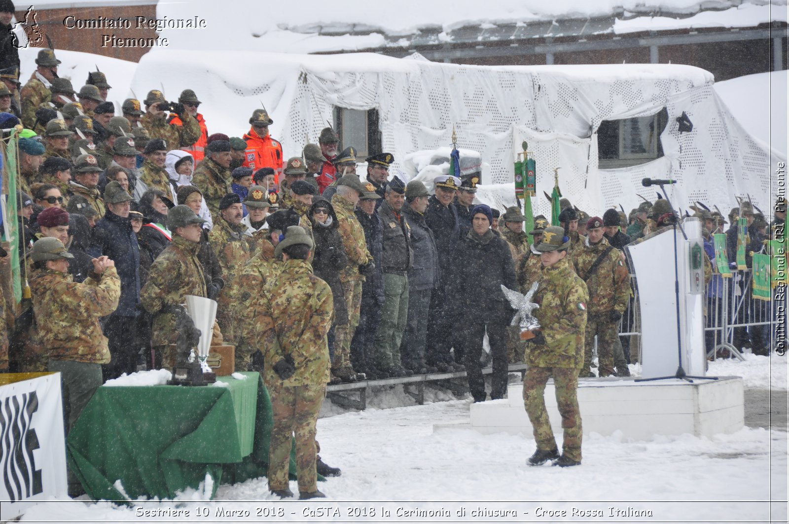 Sestriere 10 Marzo 2018 - CaSTA 2018 la Cerimonia di chiusura - Croce Rossa Italiana- Comitato Regionale del Piemonte