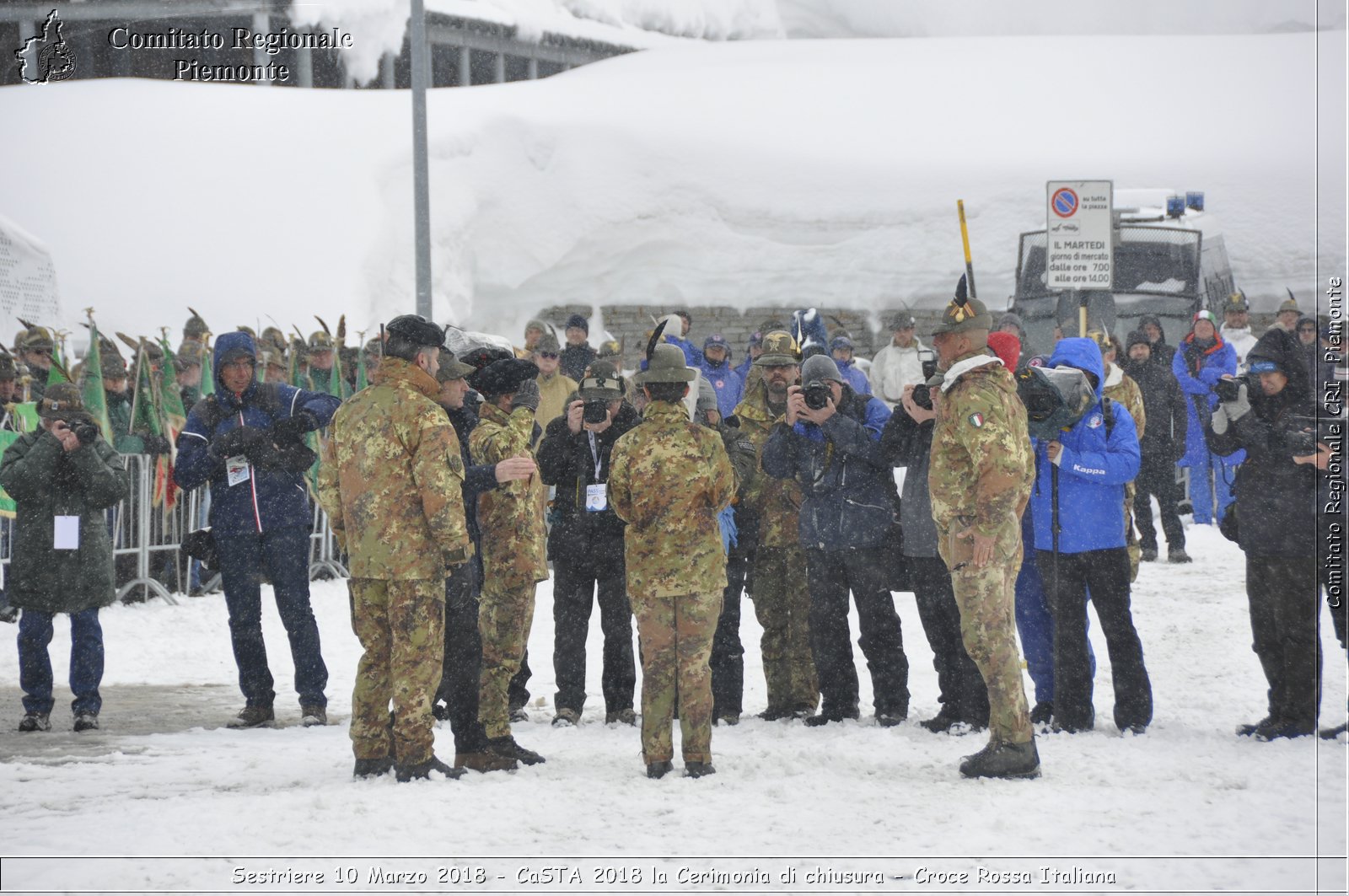 Sestriere 10 Marzo 2018 - CaSTA 2018 la Cerimonia di chiusura - Croce Rossa Italiana- Comitato Regionale del Piemonte