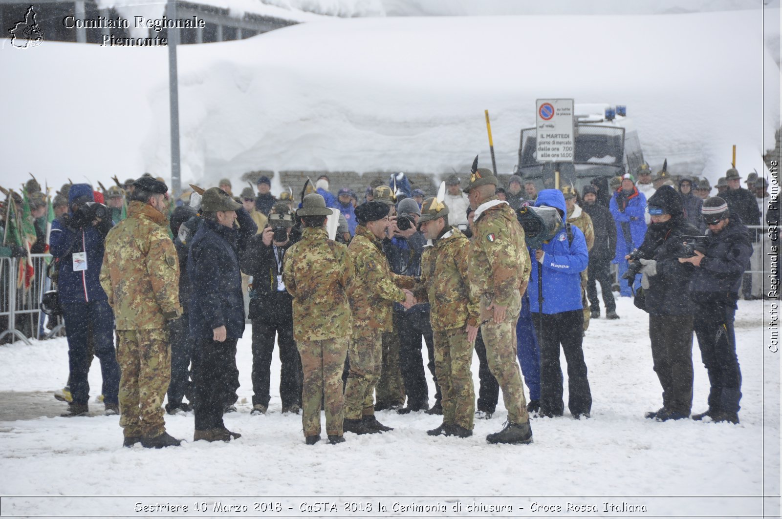 Sestriere 10 Marzo 2018 - CaSTA 2018 la Cerimonia di chiusura - Croce Rossa Italiana- Comitato Regionale del Piemonte